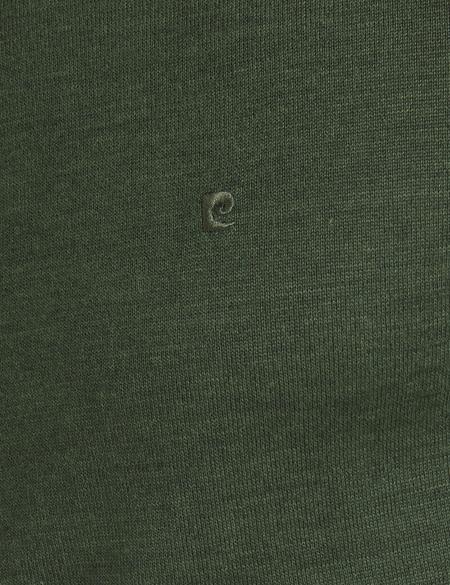 Yeşil Slim Fit Bisiklet Yaka Basic Triko Kazak - 50193440041