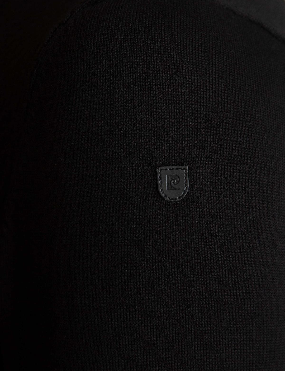 Siyah Slim Fit Triko Kazak - 50194104057