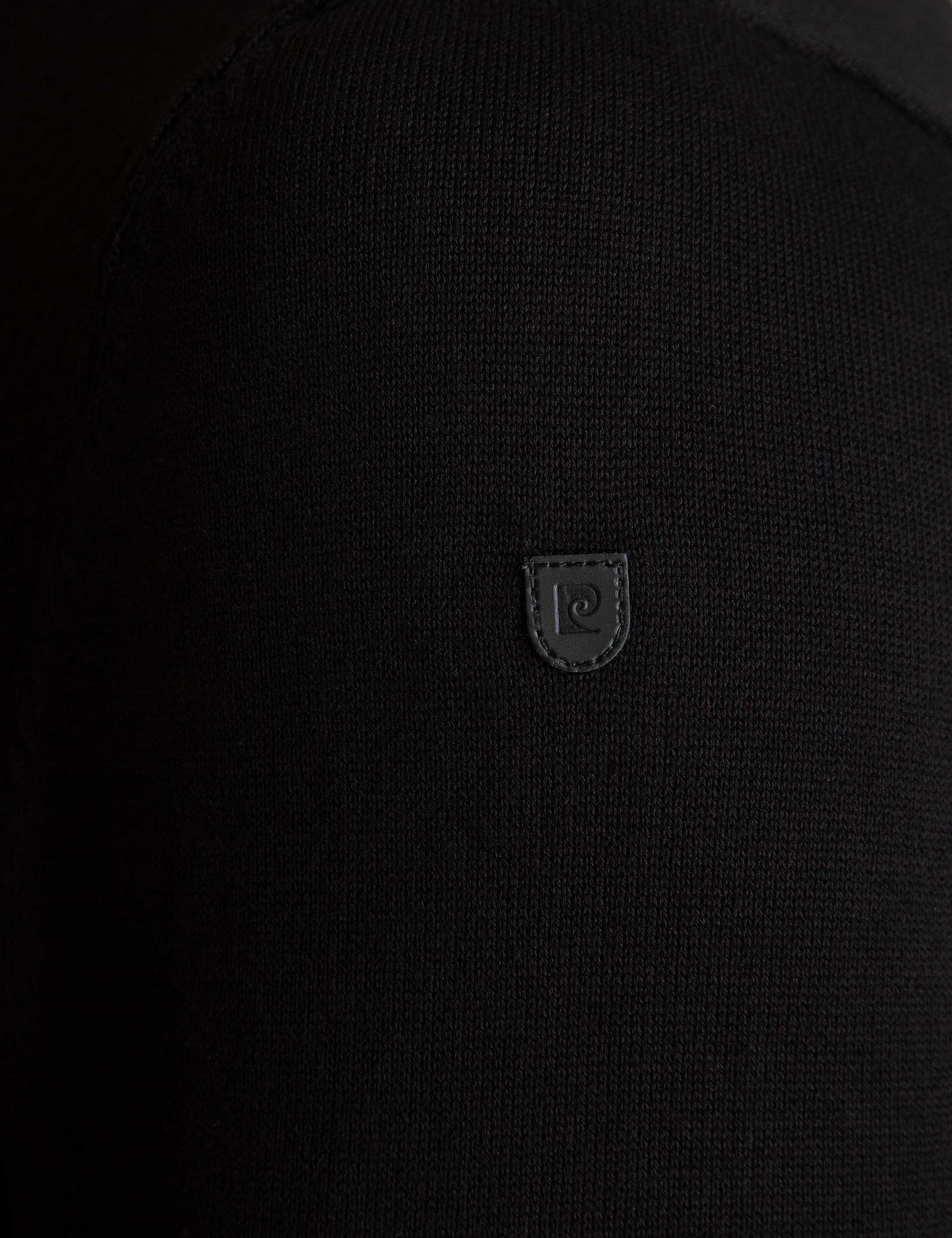 Siyah Slim Fit Triko Kazak - Image 5