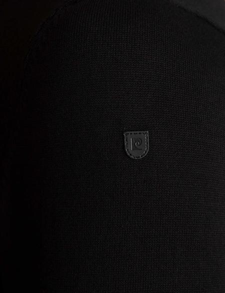 Siyah Slim Fit Triko Kazak - 50194104057