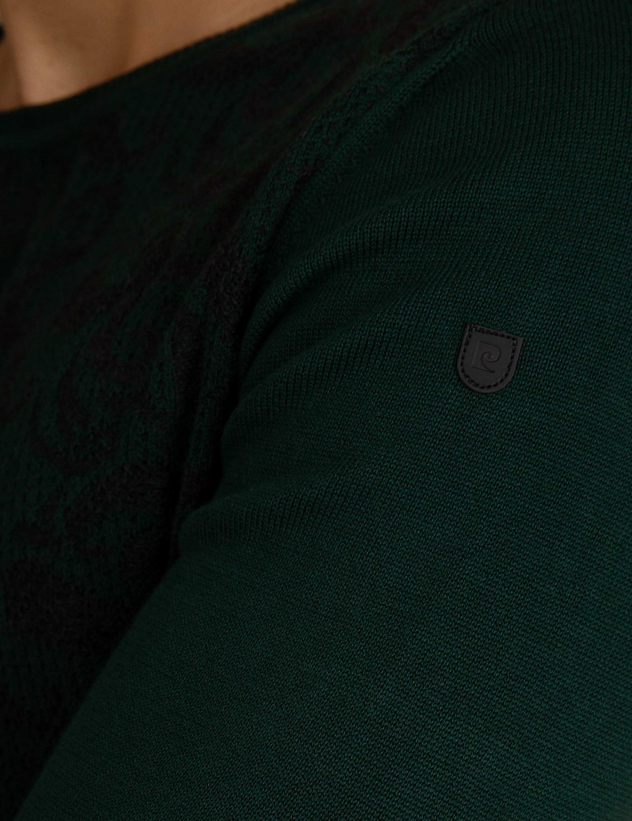 Yeşil Slim Fit Triko Kazak