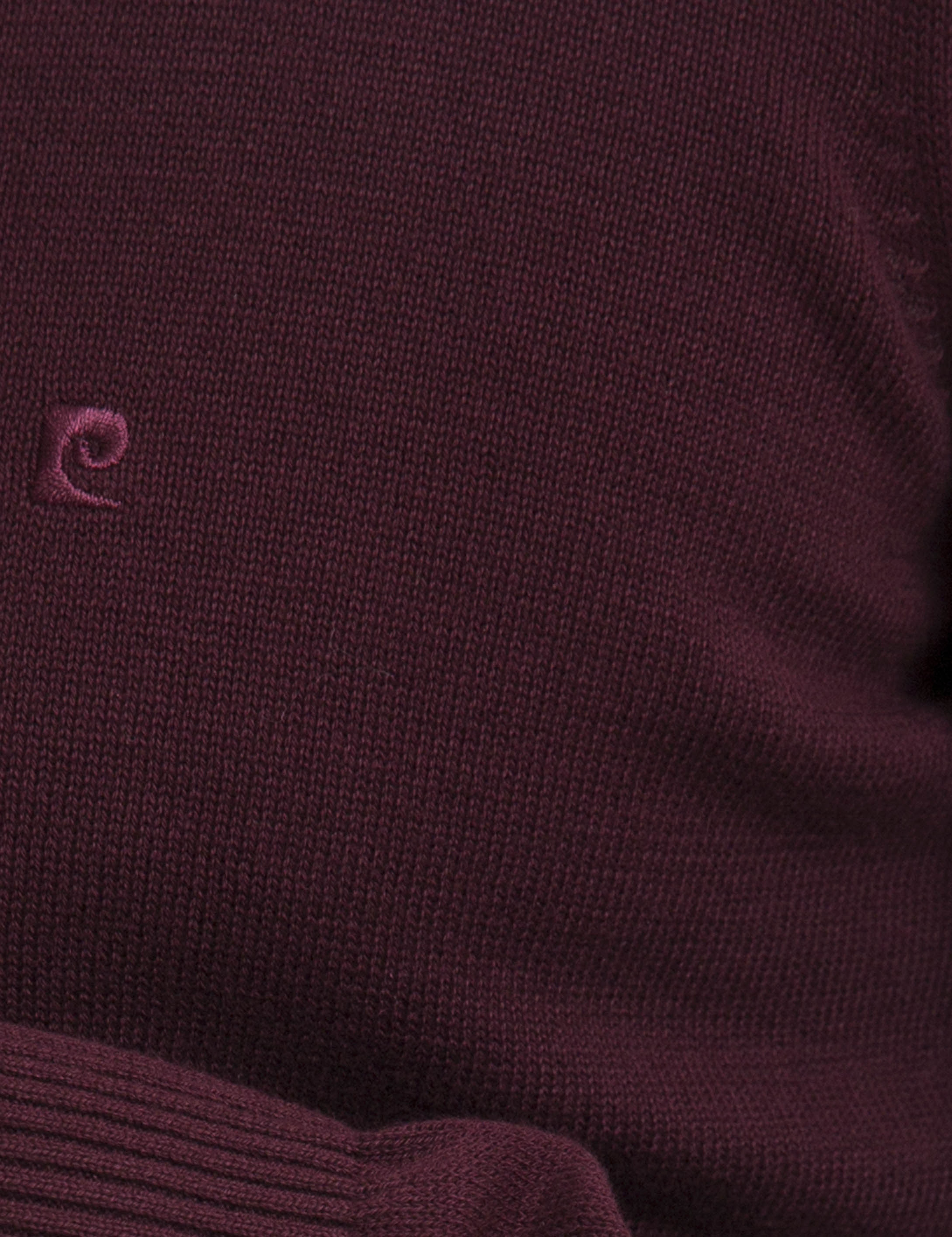Bordo Slim Fit Basic Kazak - Image 5