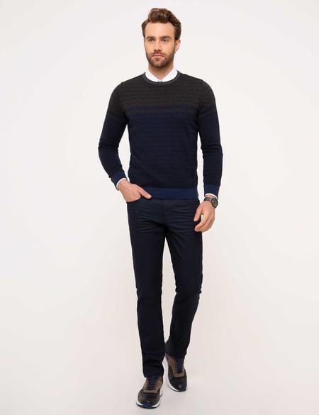 Lacivert Slim Fit Kazak - 50208709007