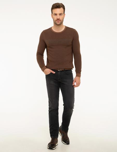Camel Slim Fit Triko Kazak - 50194100001