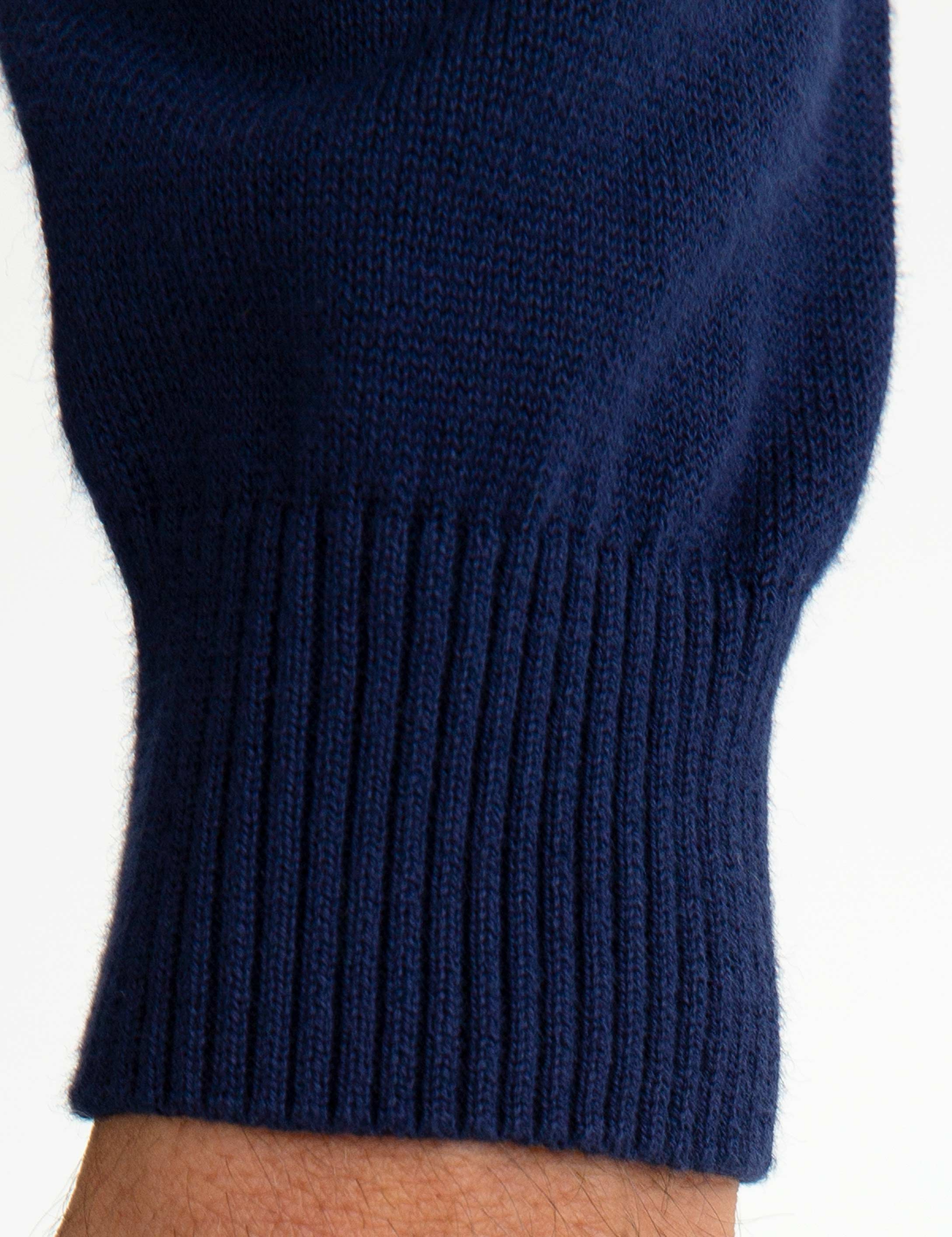 Lacivert Slim Fit Basic Kazak