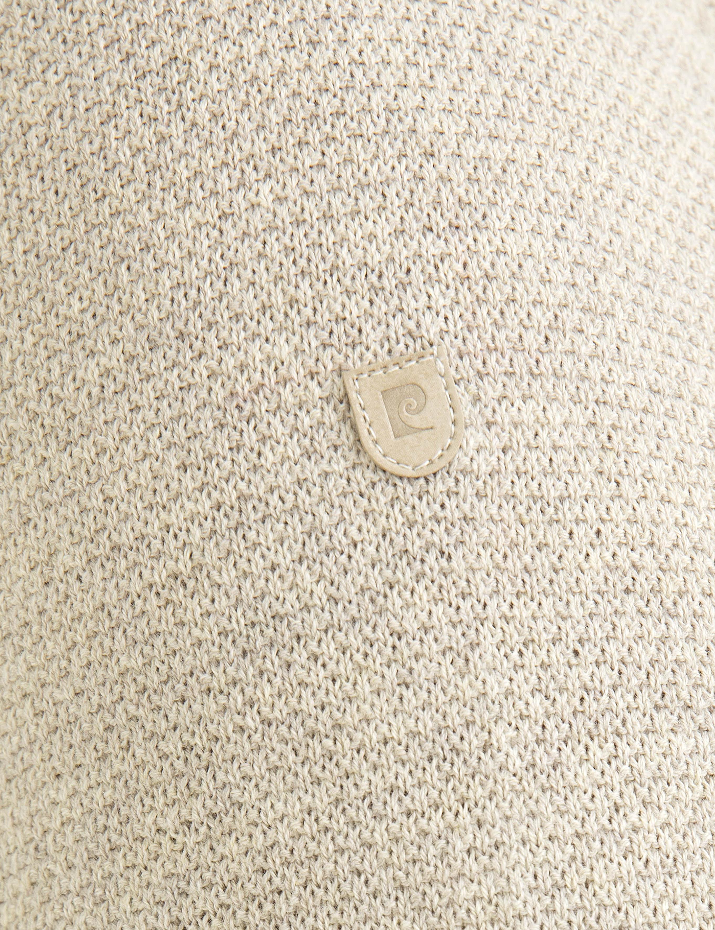 Bej Slim Fit Triko Kazak