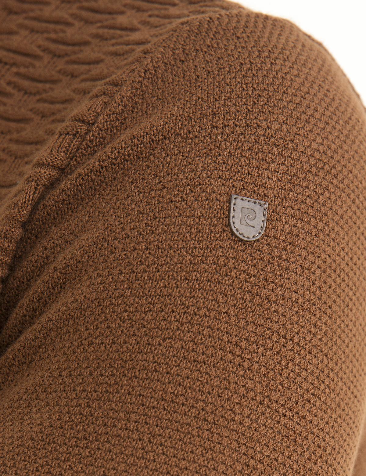 Kiremit Slim Fit Bisiklet Yaka Triko Kazak - 50194466102