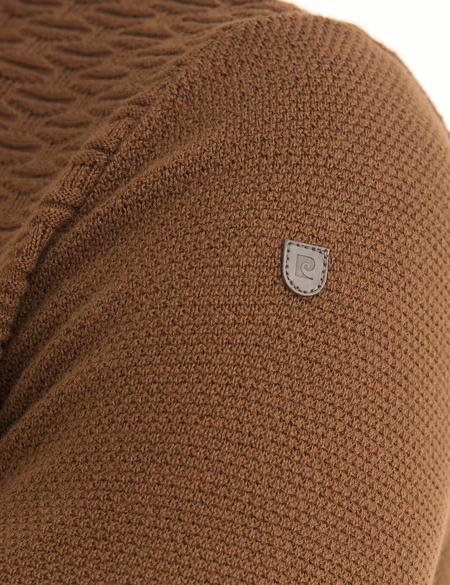 Kiremit Slim Fit Bisiklet Yaka Triko Kazak - 50194466102