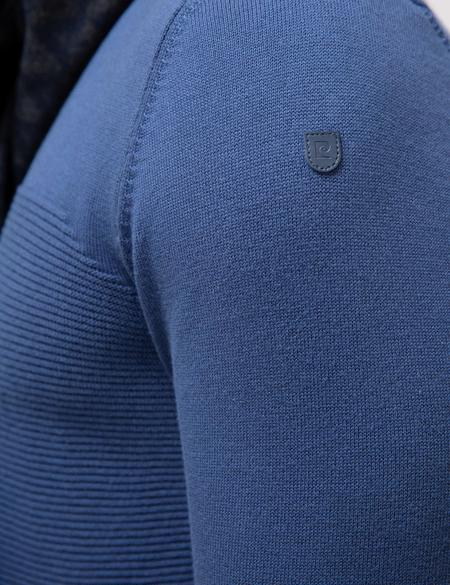 İndigo Mavi Slim Fit Triko Kazak - 50208706027