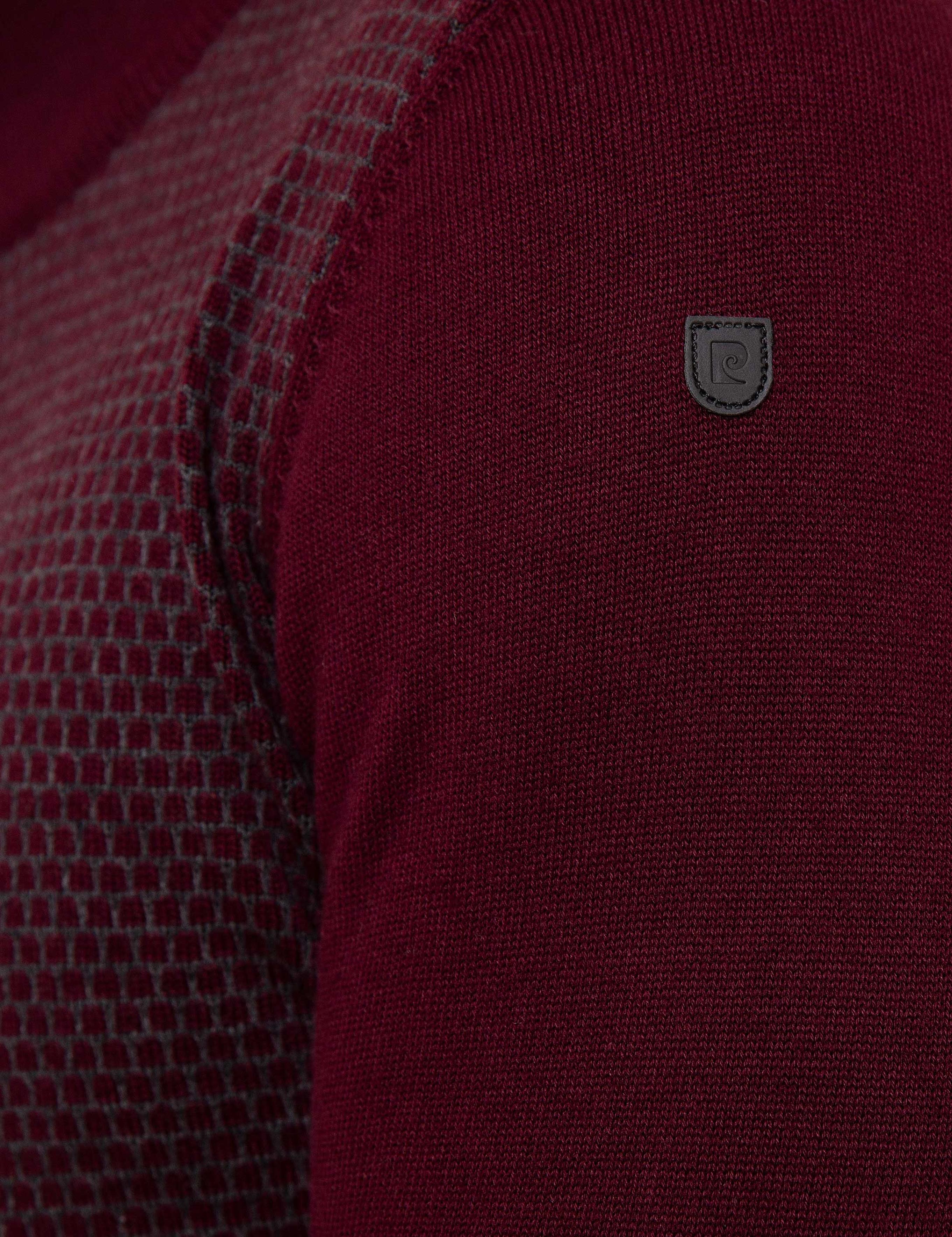 Bordo Slim Fit Triko Kazak