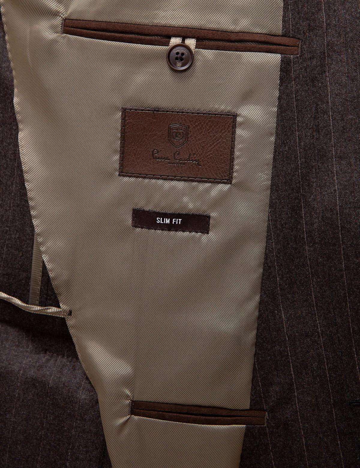 Kahverengi Slim Fit Ceket - 50208845011