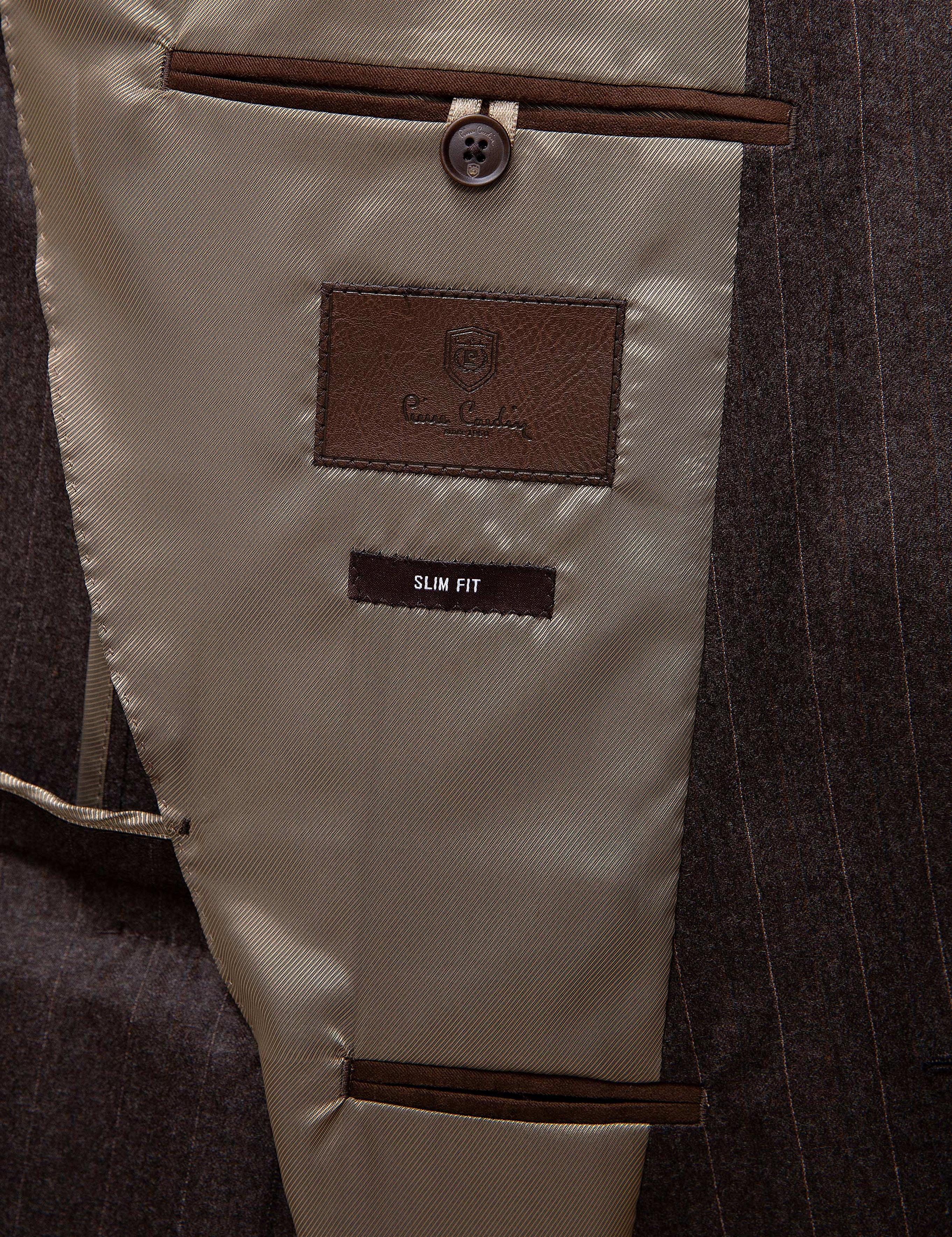 Kahverengi Slim Fit Ceket