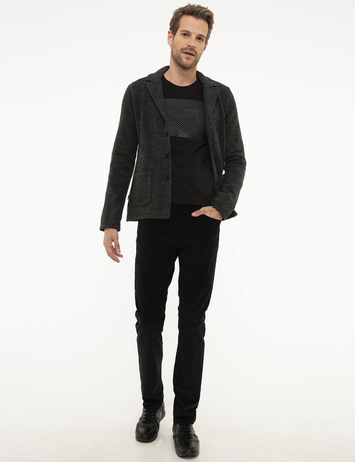 Füme Slim Fit Triko Hırka - 50208825016