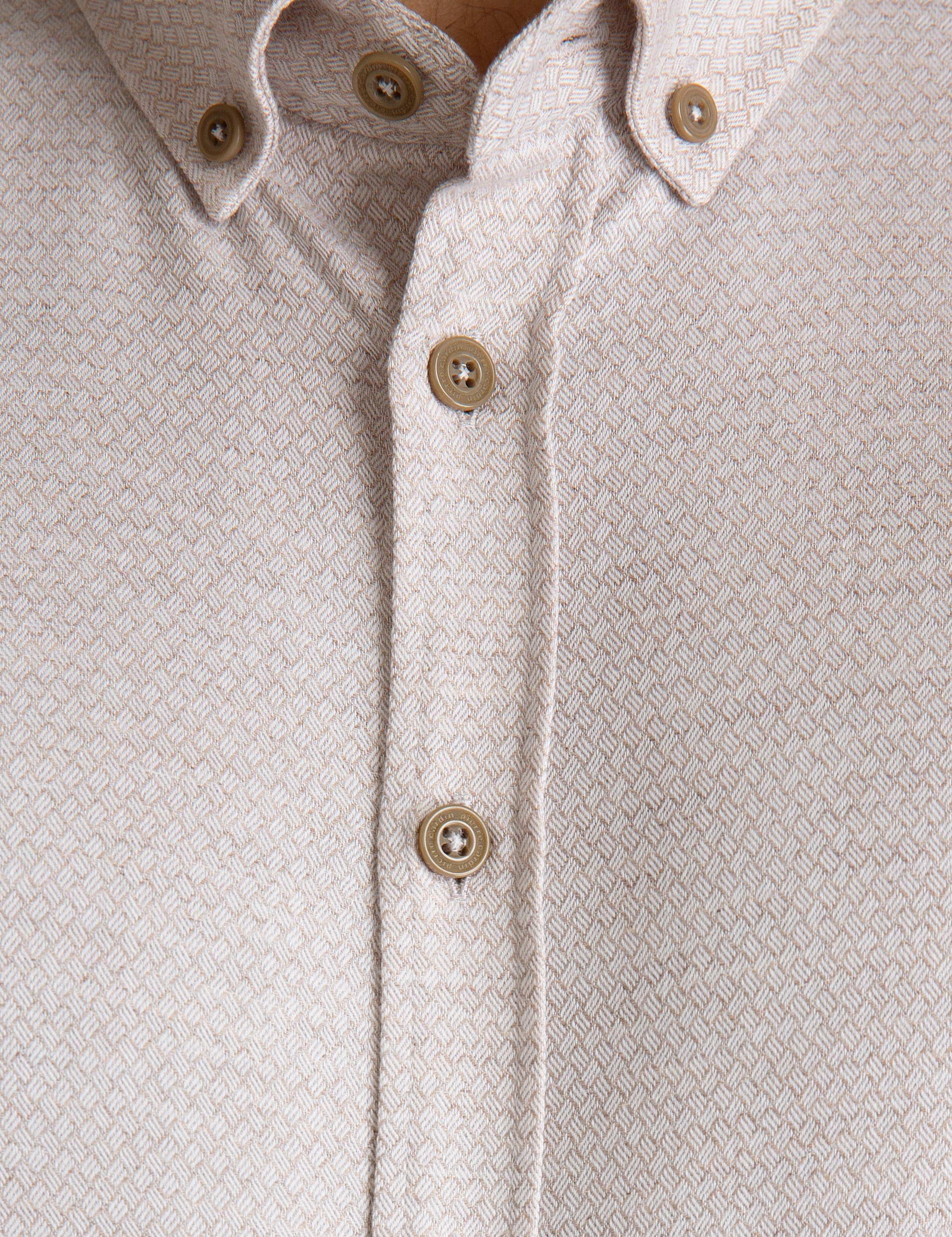 Bej Slim Fit Gömlek