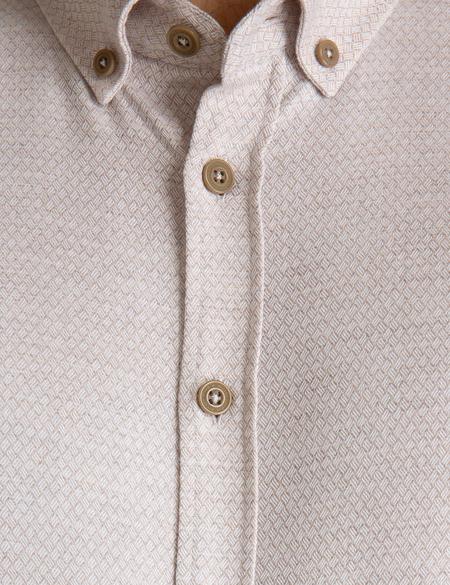 Bej Slim Fit Gömlek - 50194552037