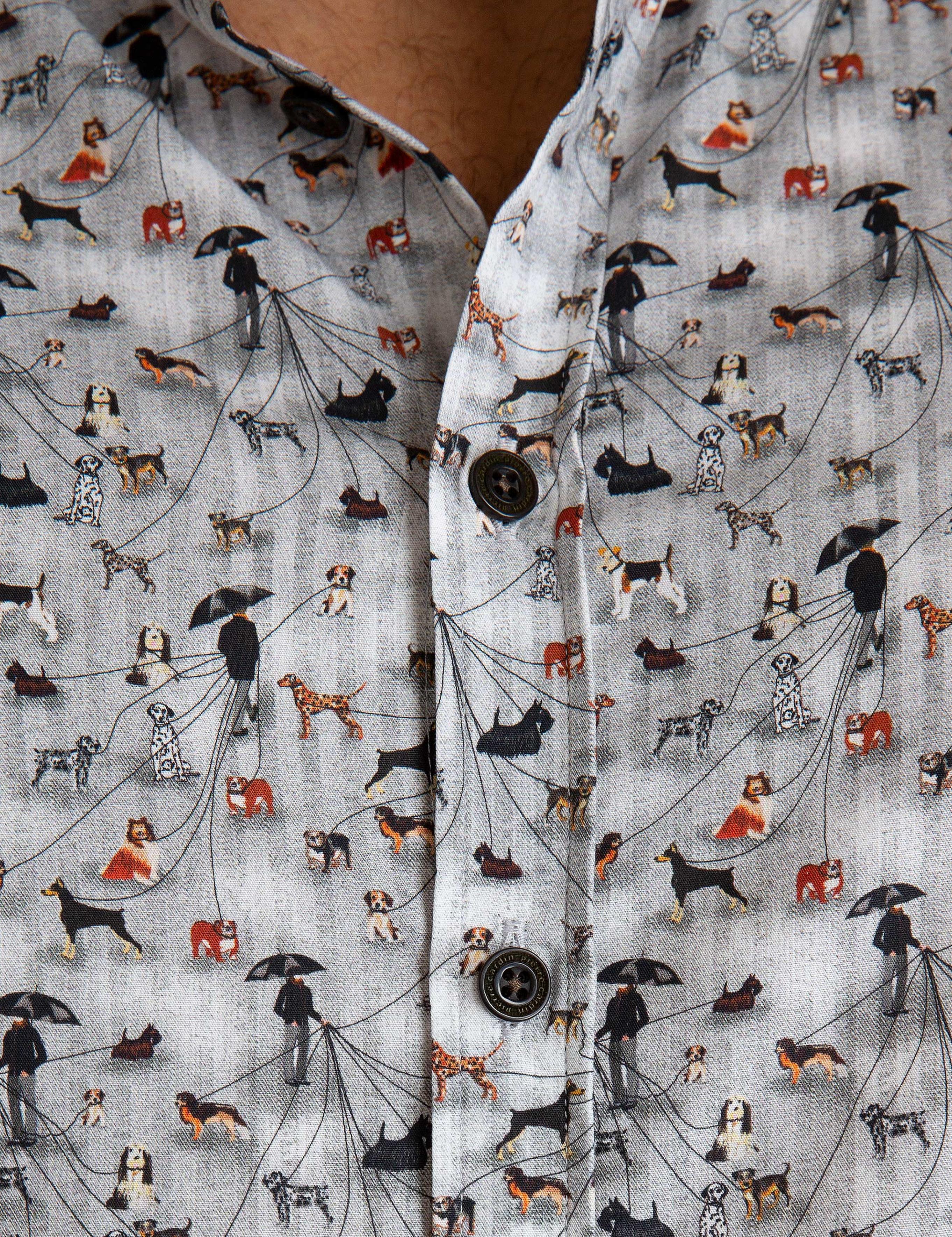 Gri Slim Fit Gömlek