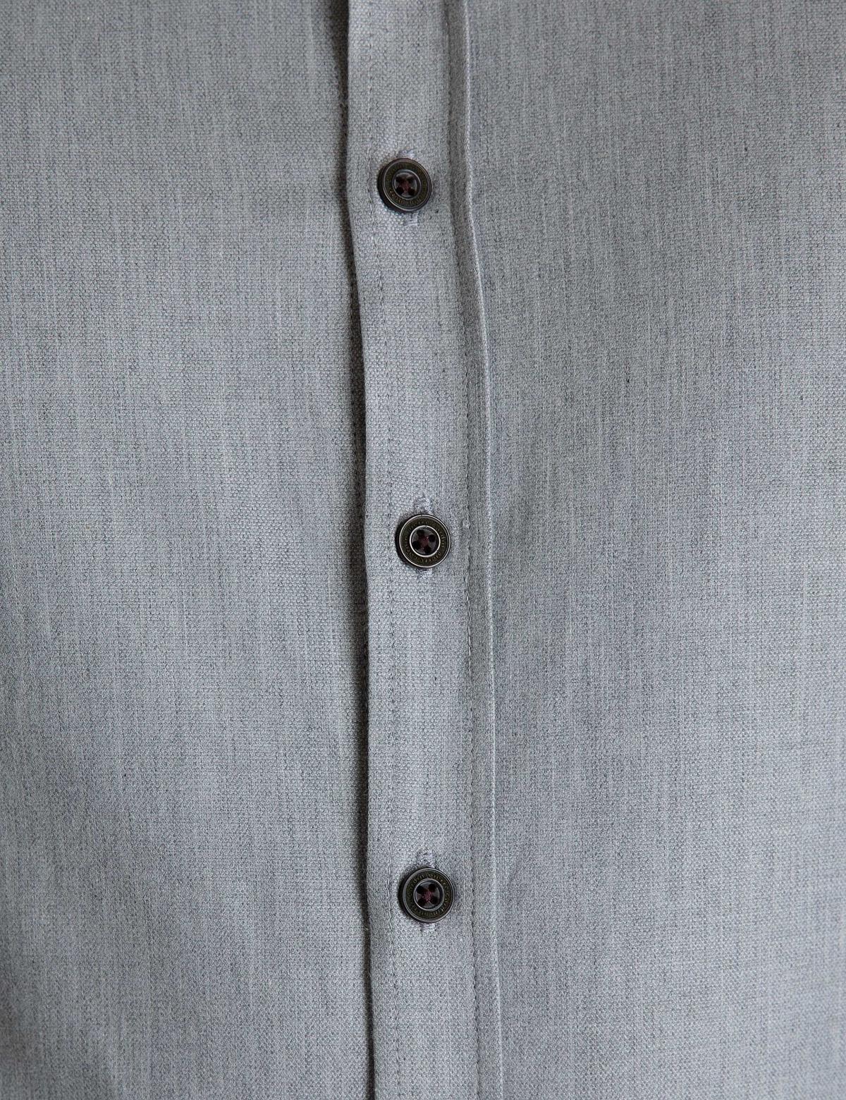 Gri Slim Fit Gömlek - 50193544001