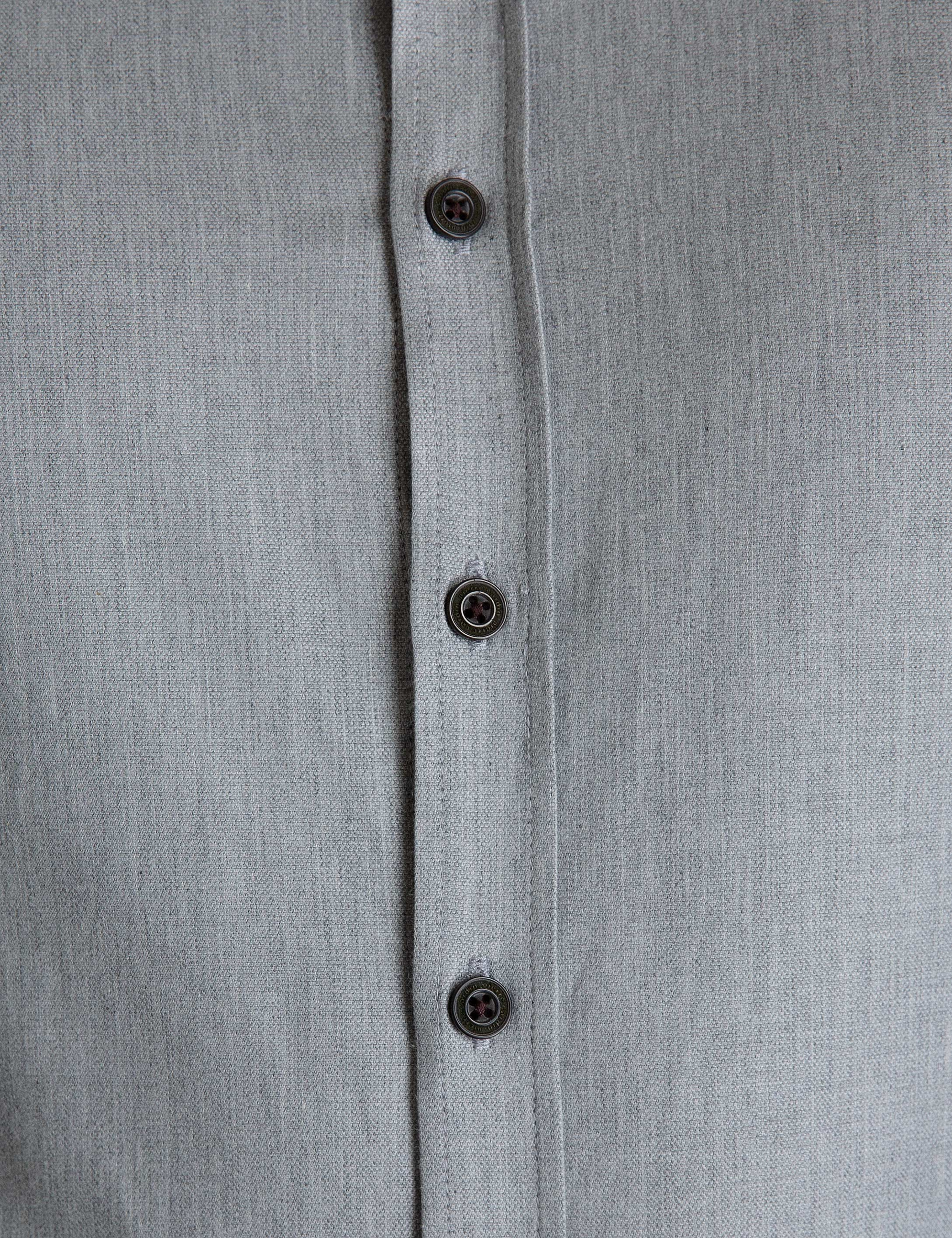 Gri Slim Fit Gömlek