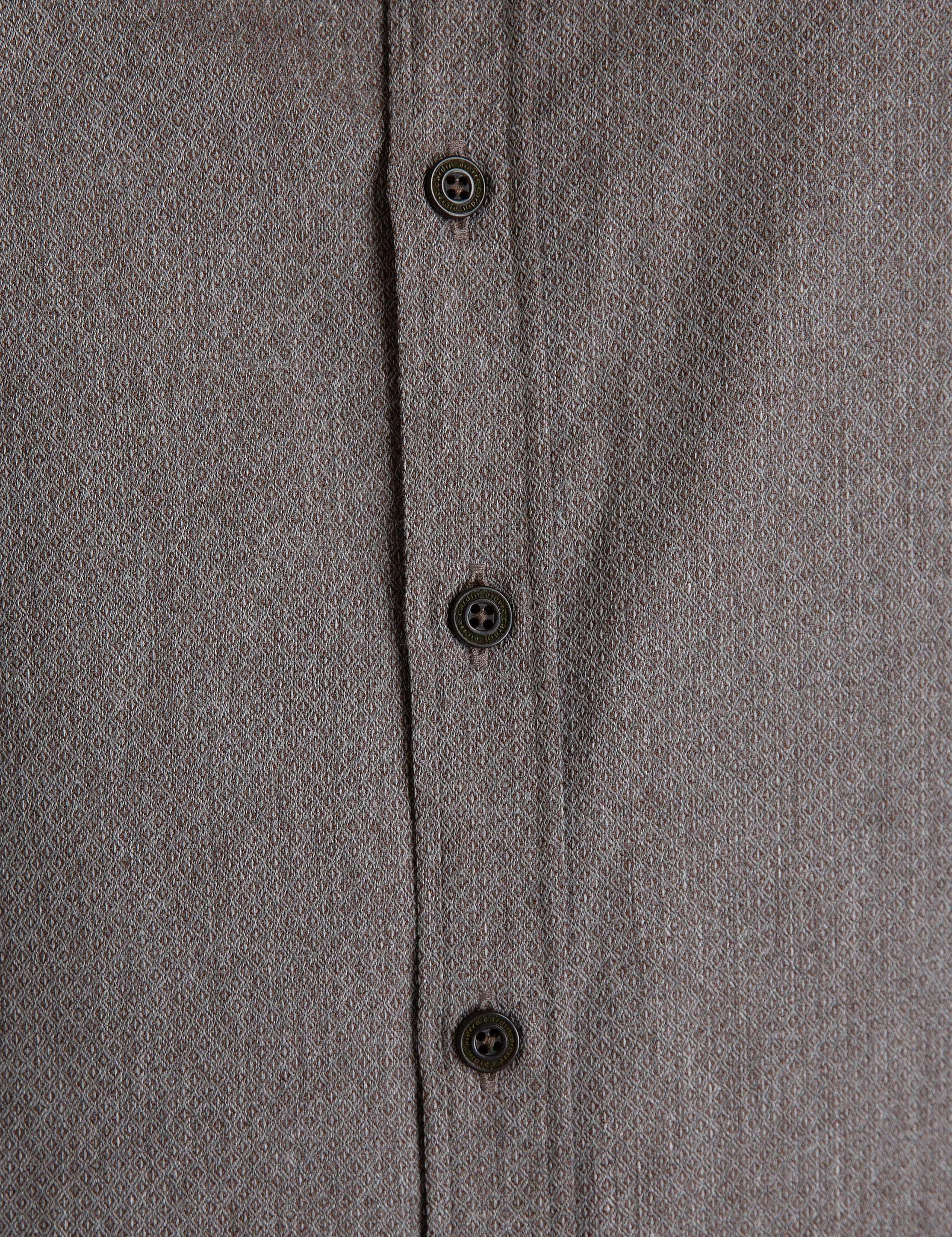 Kahverengi Slim Fit Gömlek