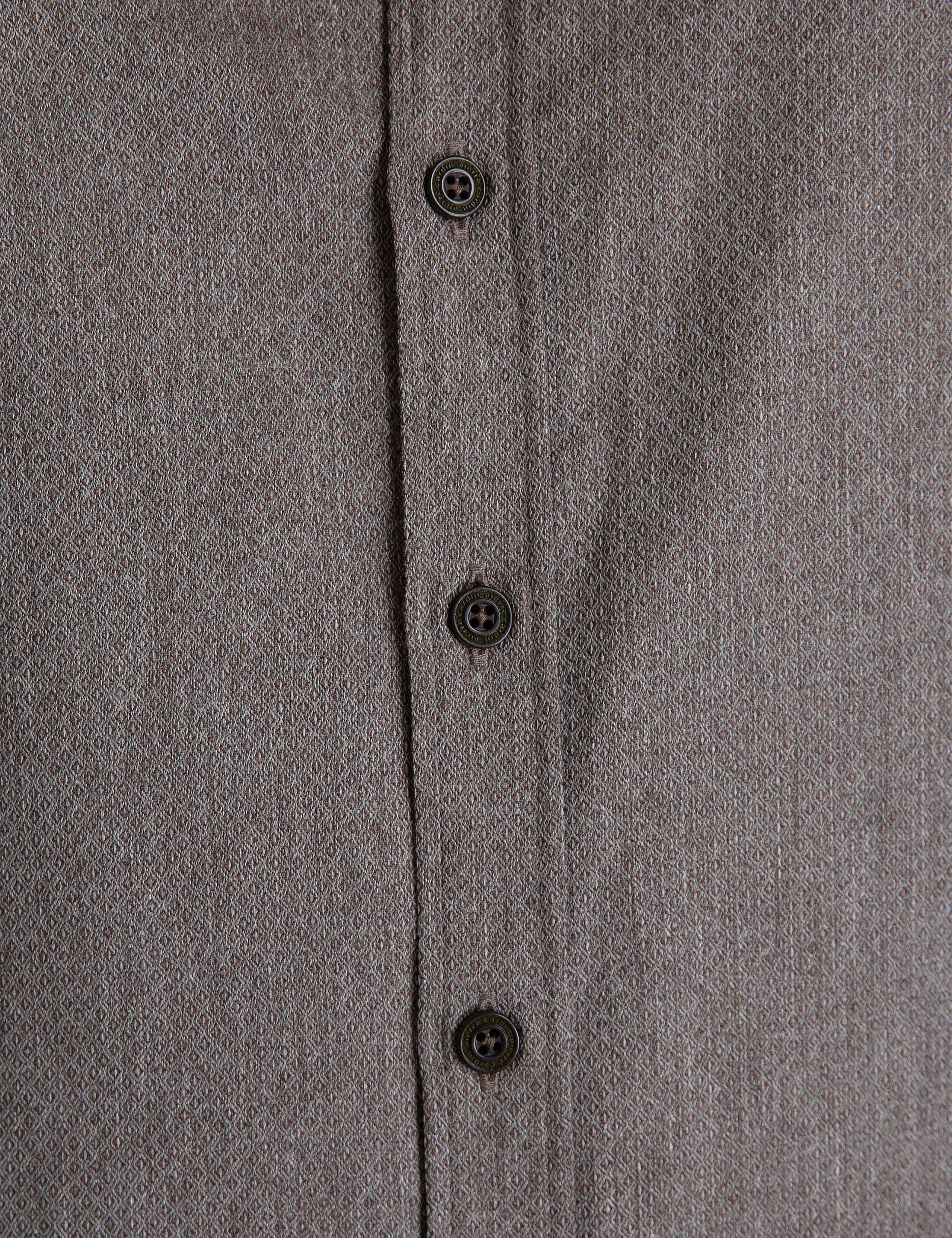Kahverengi Slim Fit Gömlek - Image 5