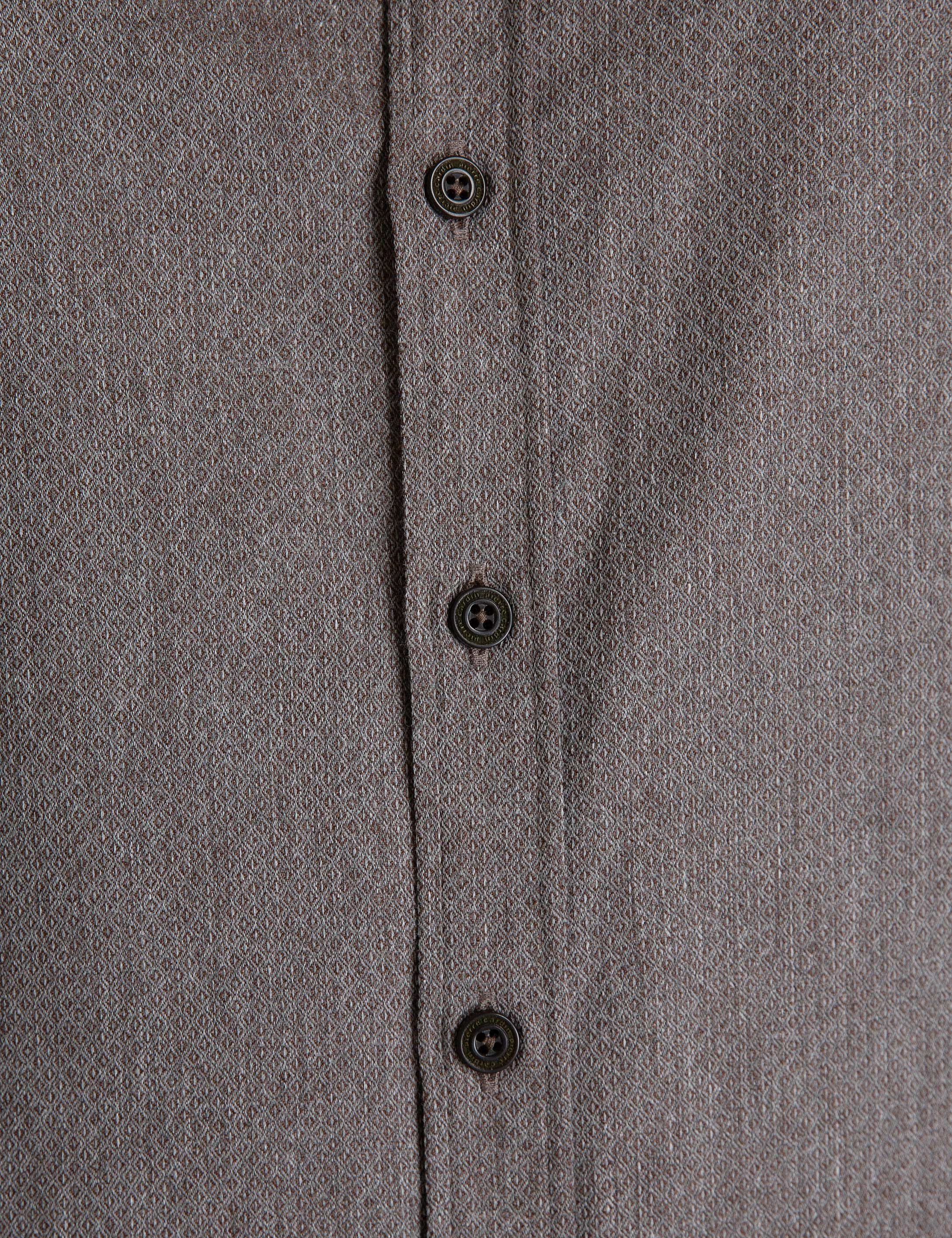 Kahverengi Slim Fit Gömlek