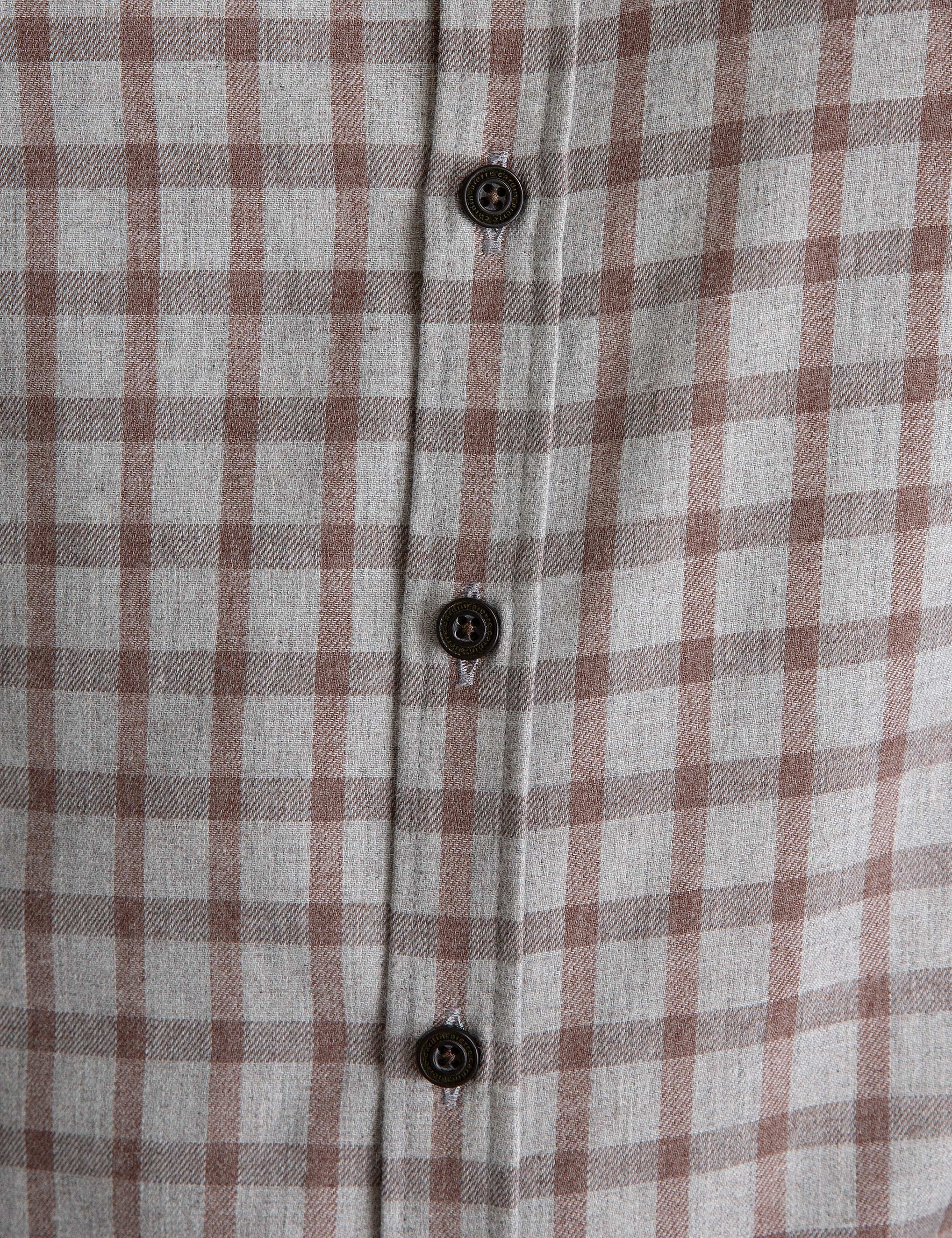 Açık Kahverengi Slim Fit Gömlek - Image 5