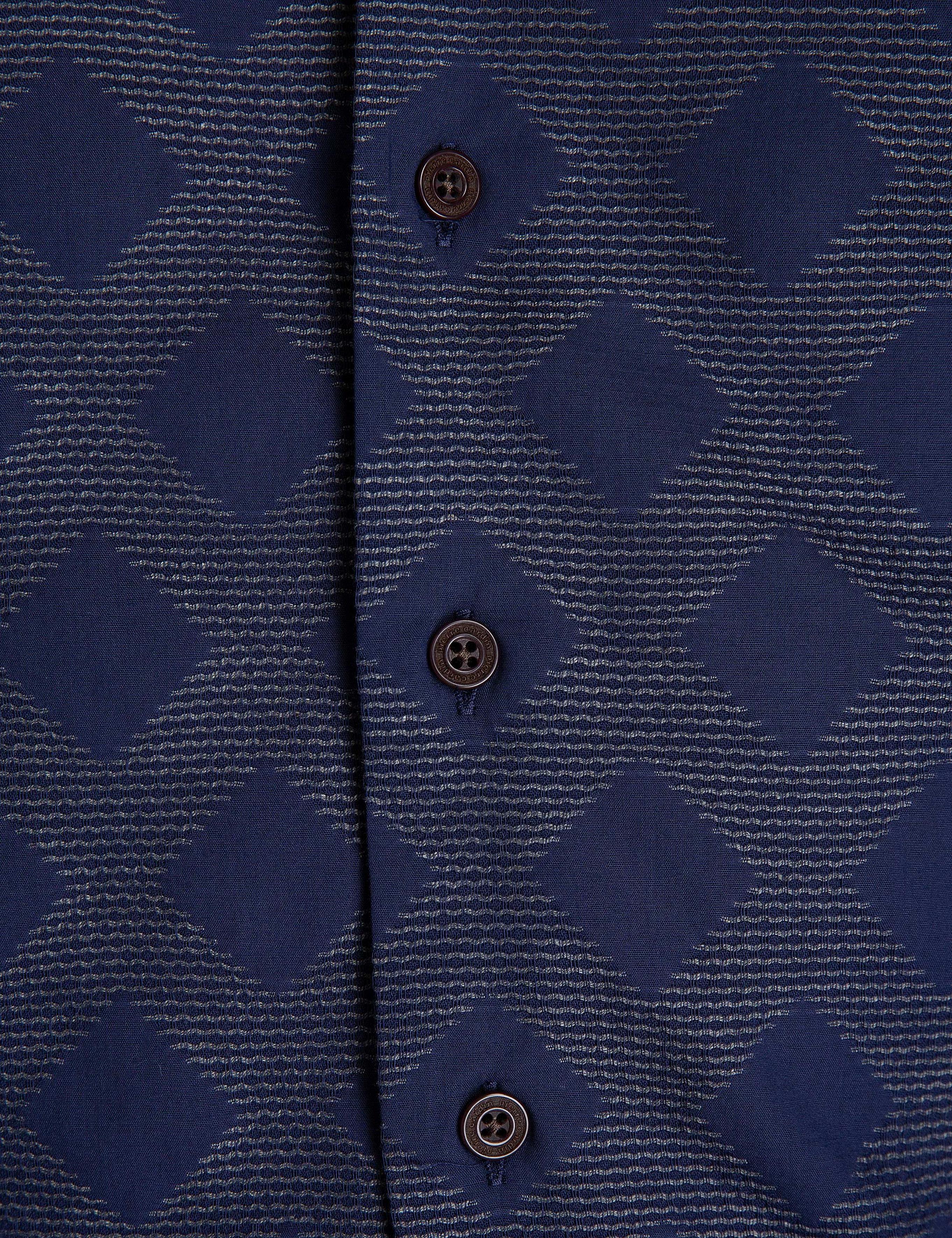 Gri Detaylı Slim Fit Gömlek