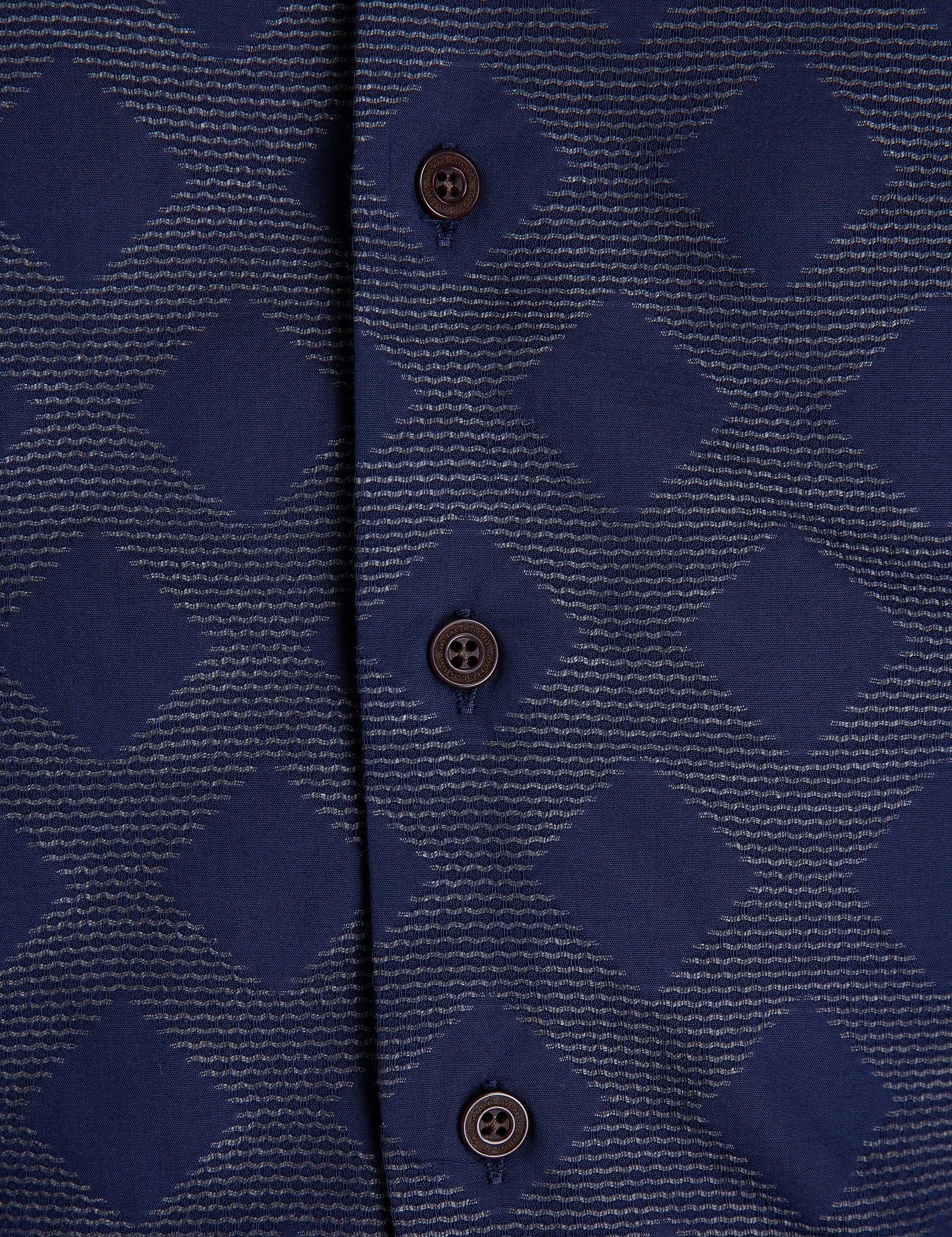 Gri Detaylı Slim Fit Gömlek