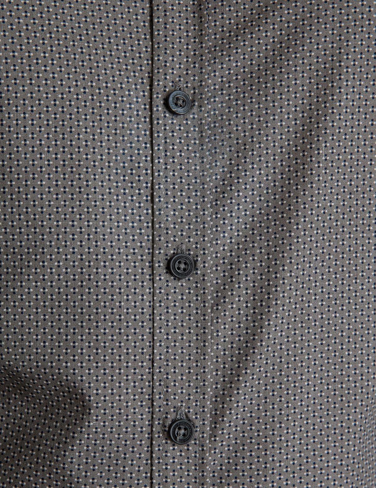 Gri Slim Fit Gömlek - 50194676001