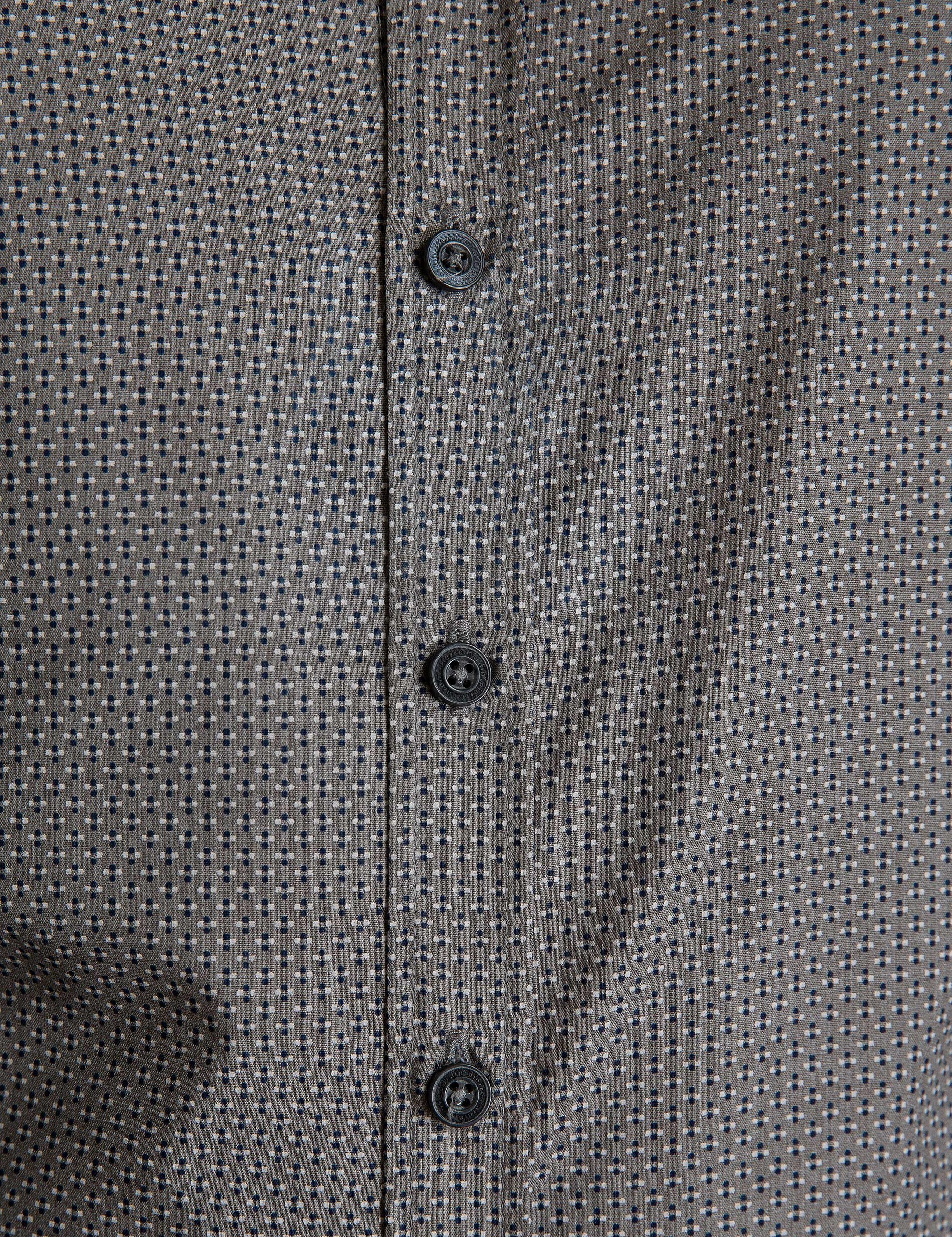 Gri Slim Fit Gömlek