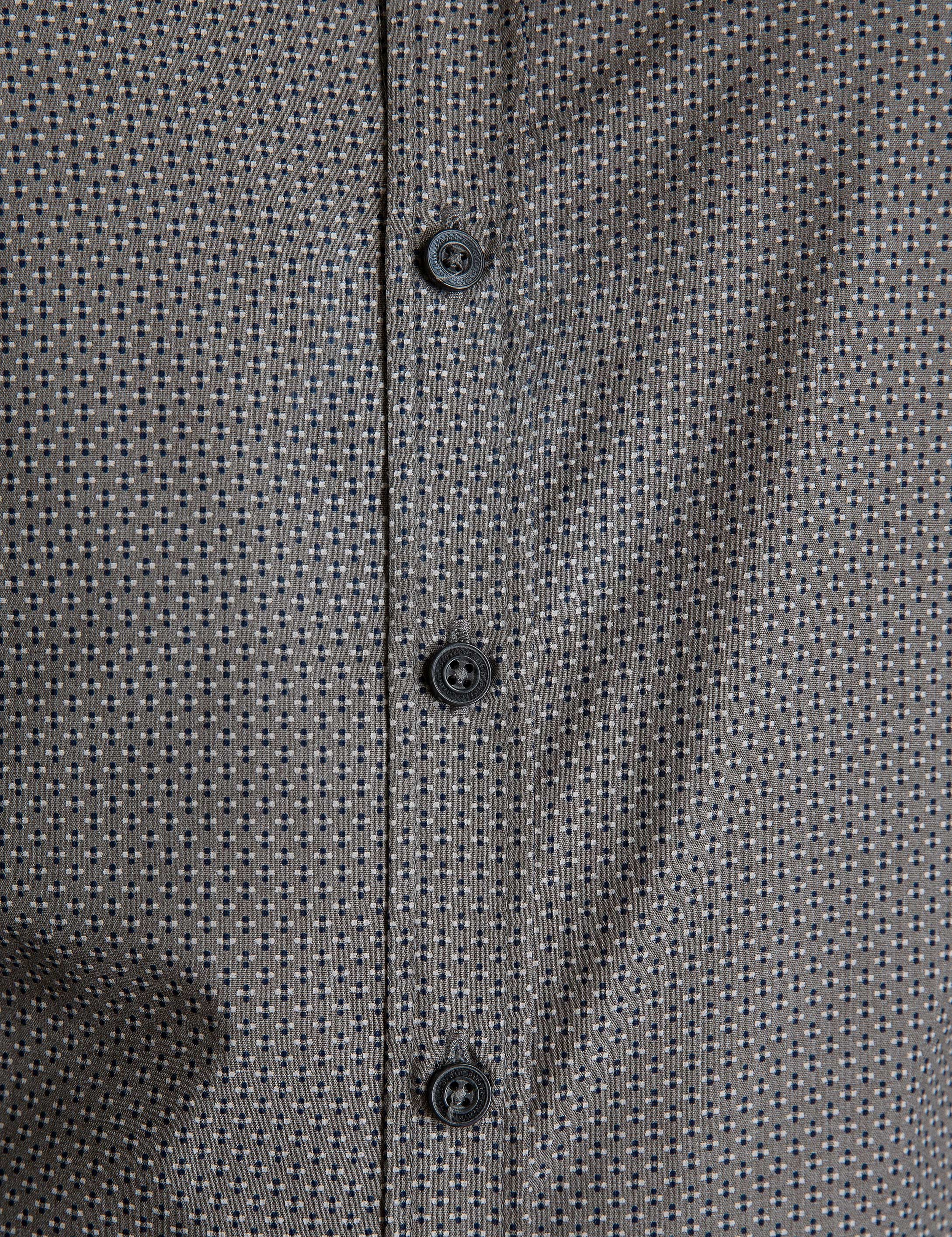 Gri Slim Fit Gömlek - Image 5