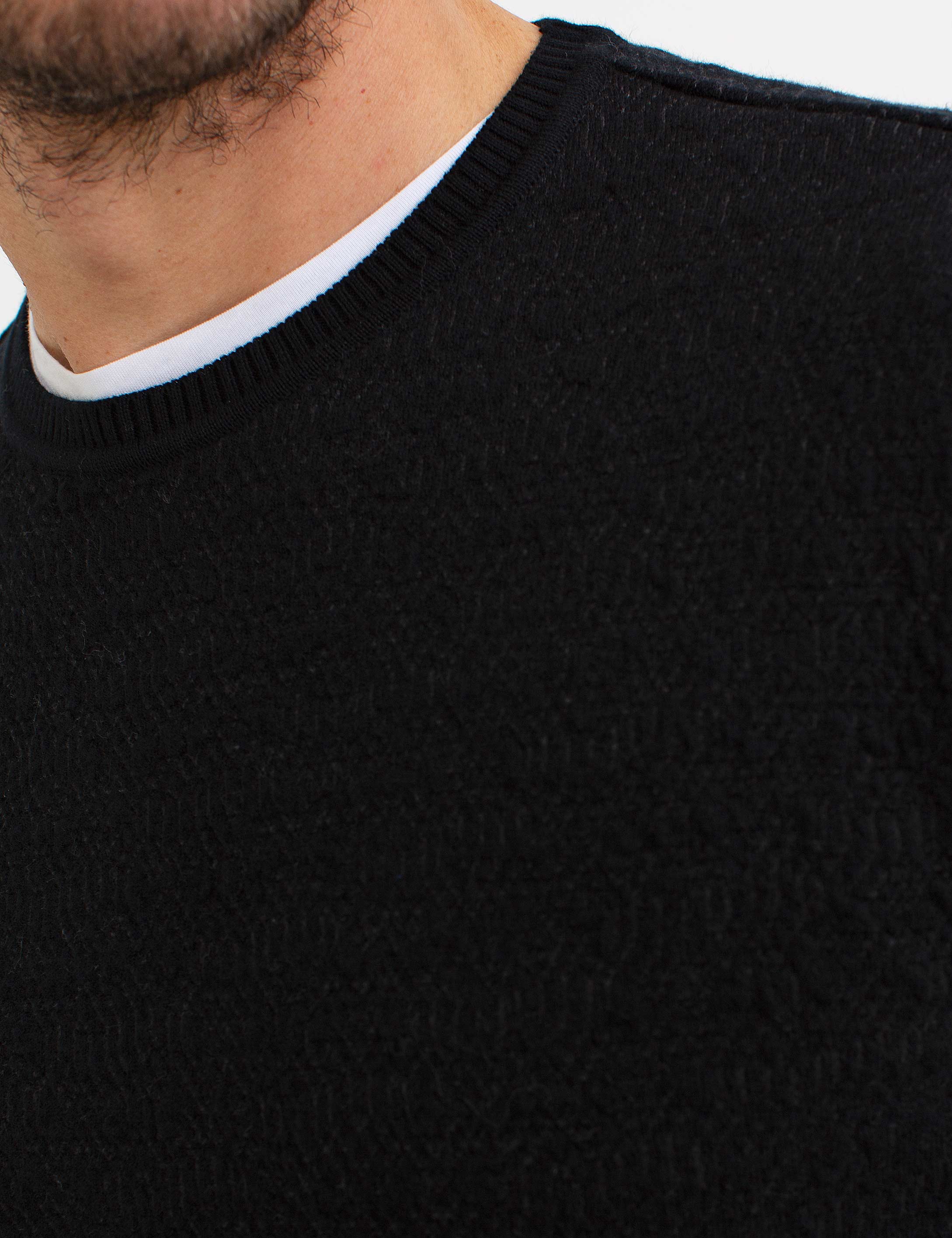 Siyah Triko Kazak - 50194831021