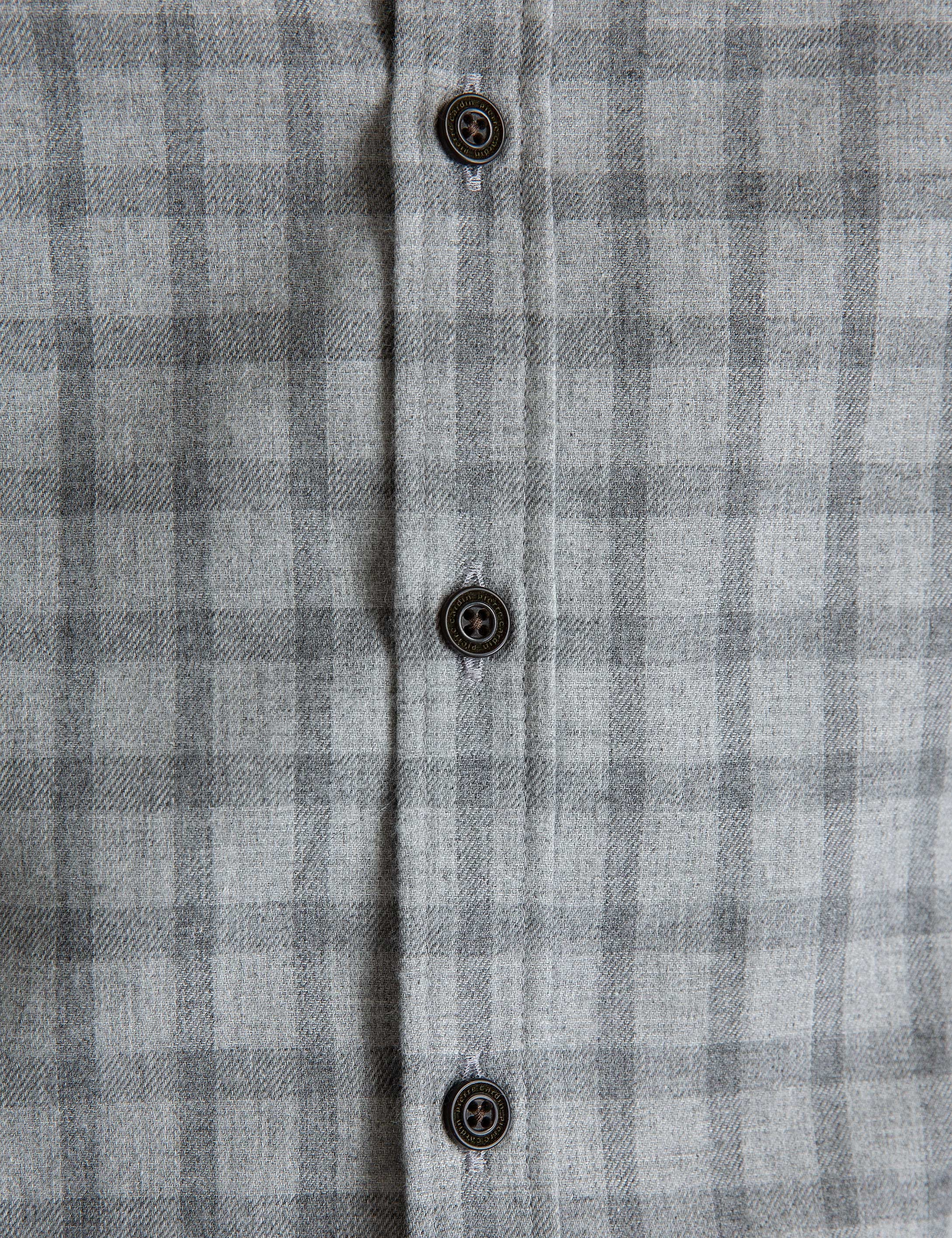 Açık Gri Slim Fit Gömlek - Image 5