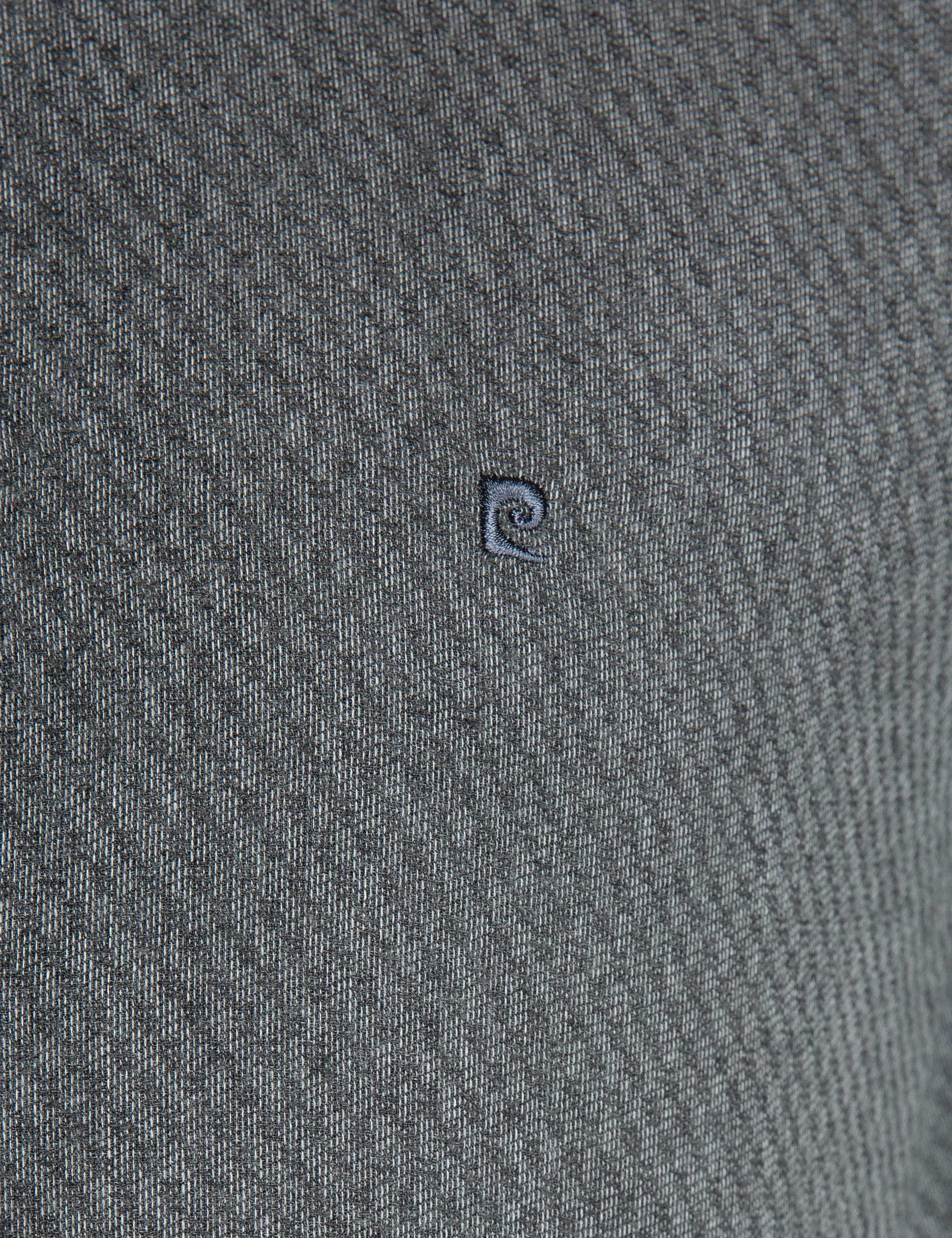 Gri Slim Fit Gömlek - Image 5