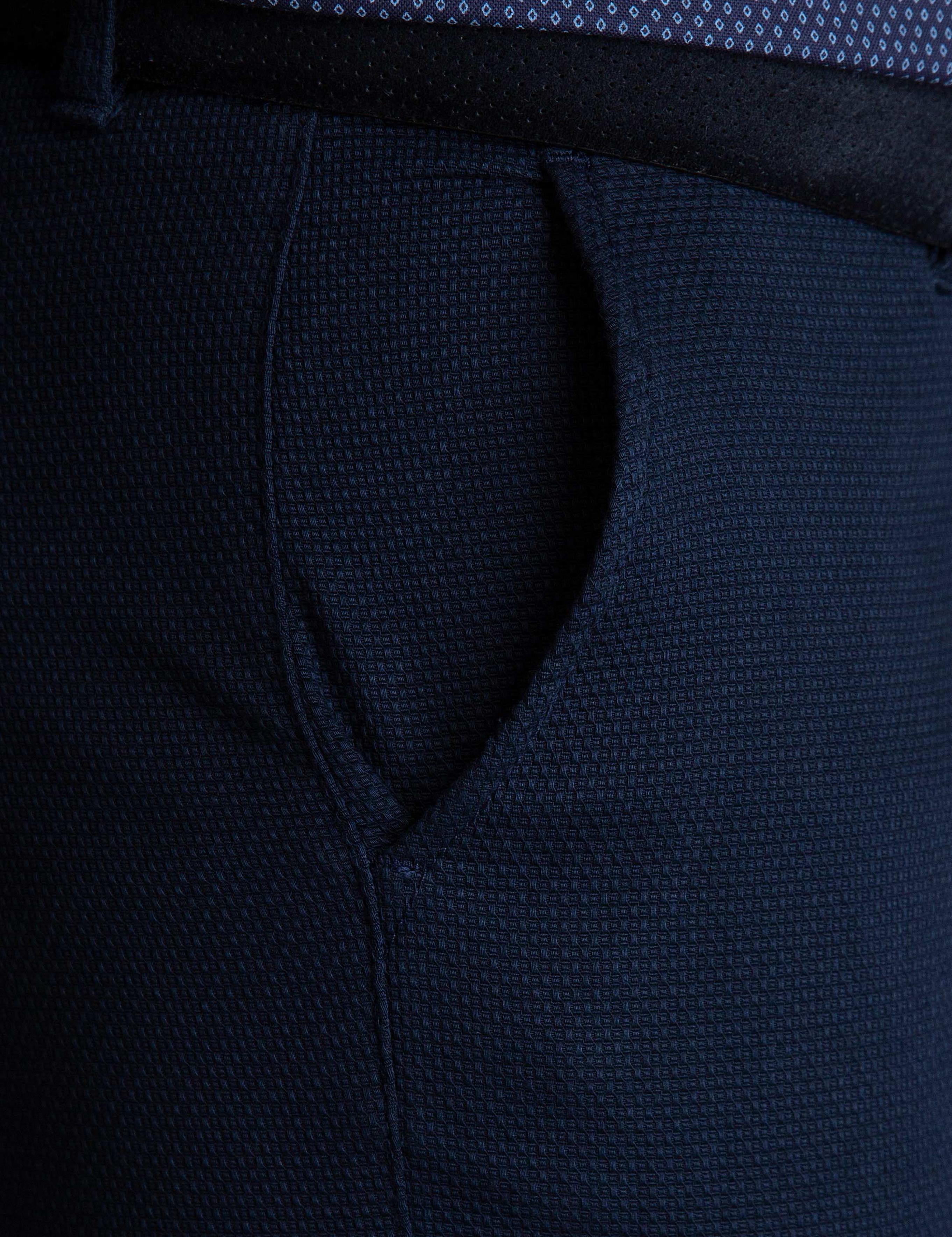 Lacivert Slim Fit Chino Pantolon