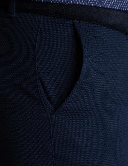 Lacivert Slim Fit Chino Pantolon - 50193369003