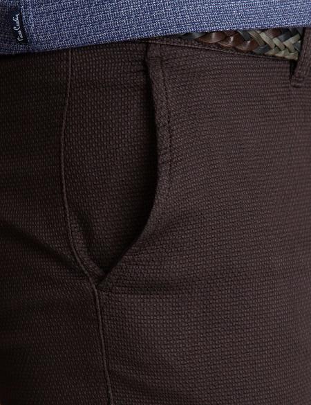 Kahverengi Slim Fit Chino Pantolon - 50193369021