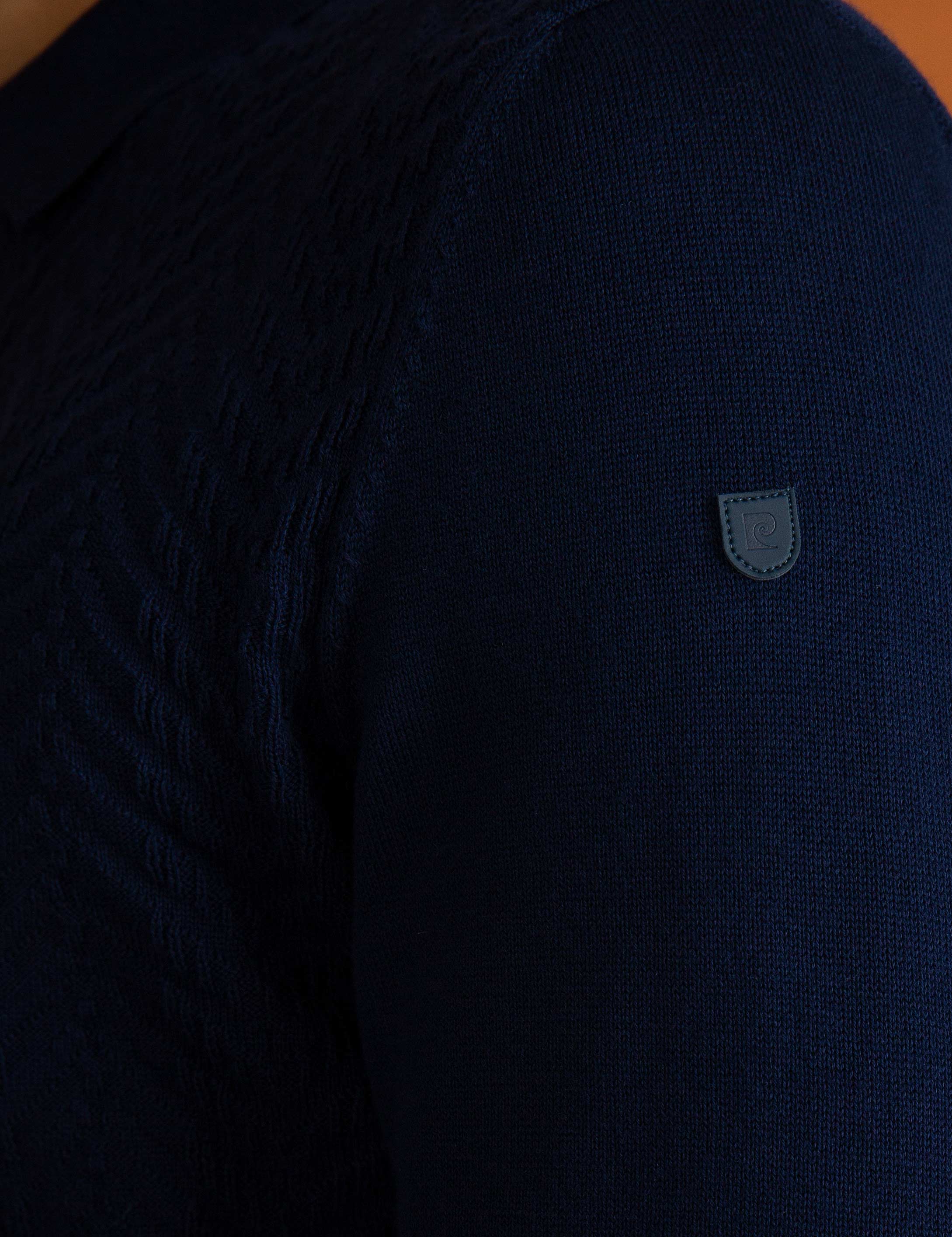 Lacivert Slim Fit Kazak