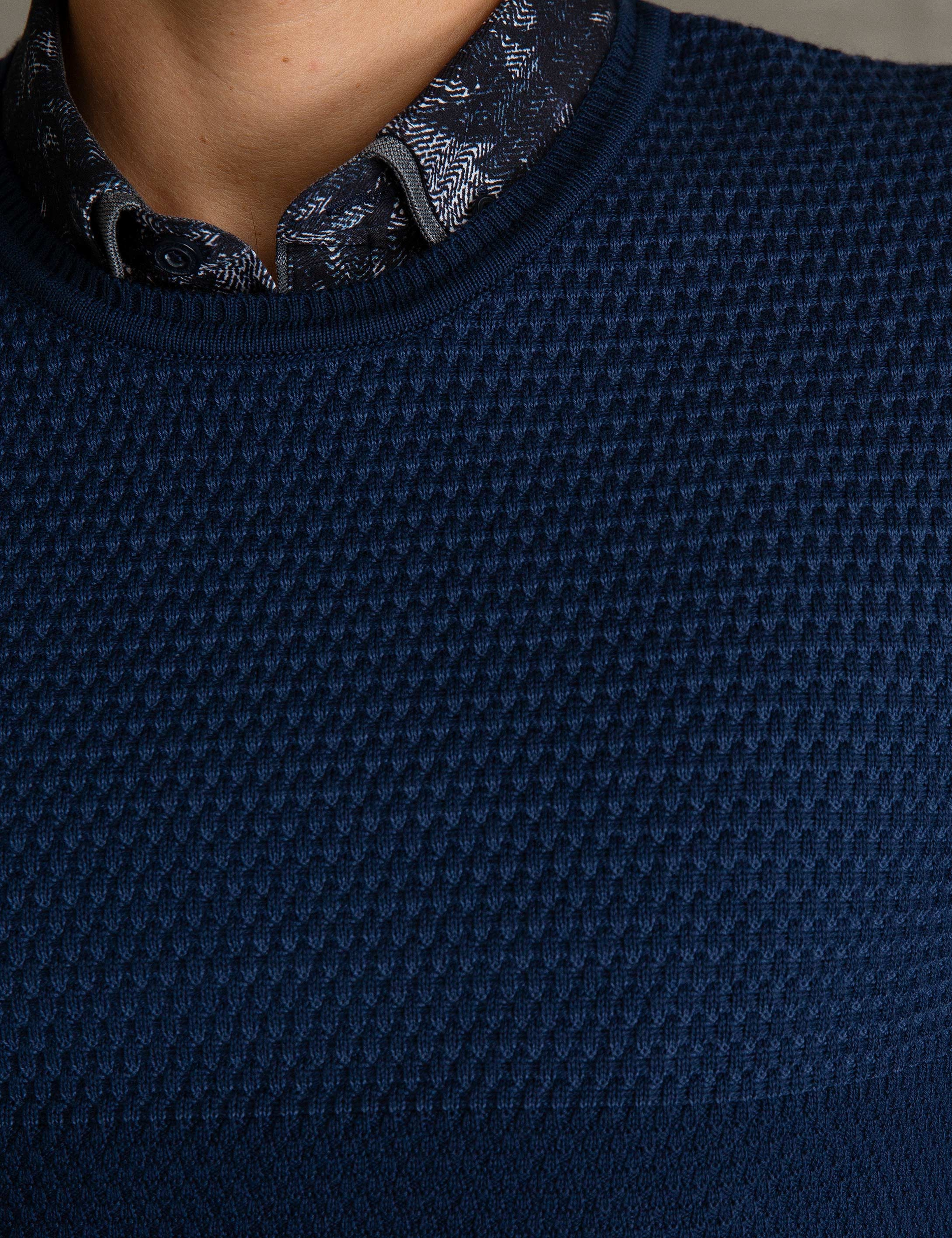 Lacivert Slim Fit Kazak - Image 5