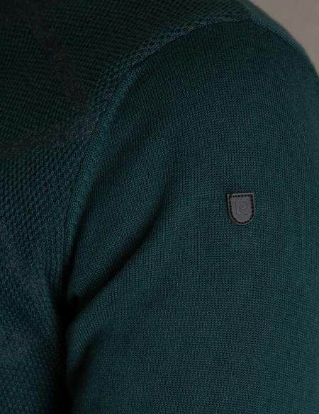 Yeşil Slim Fit Triko Kazak - 50194107063