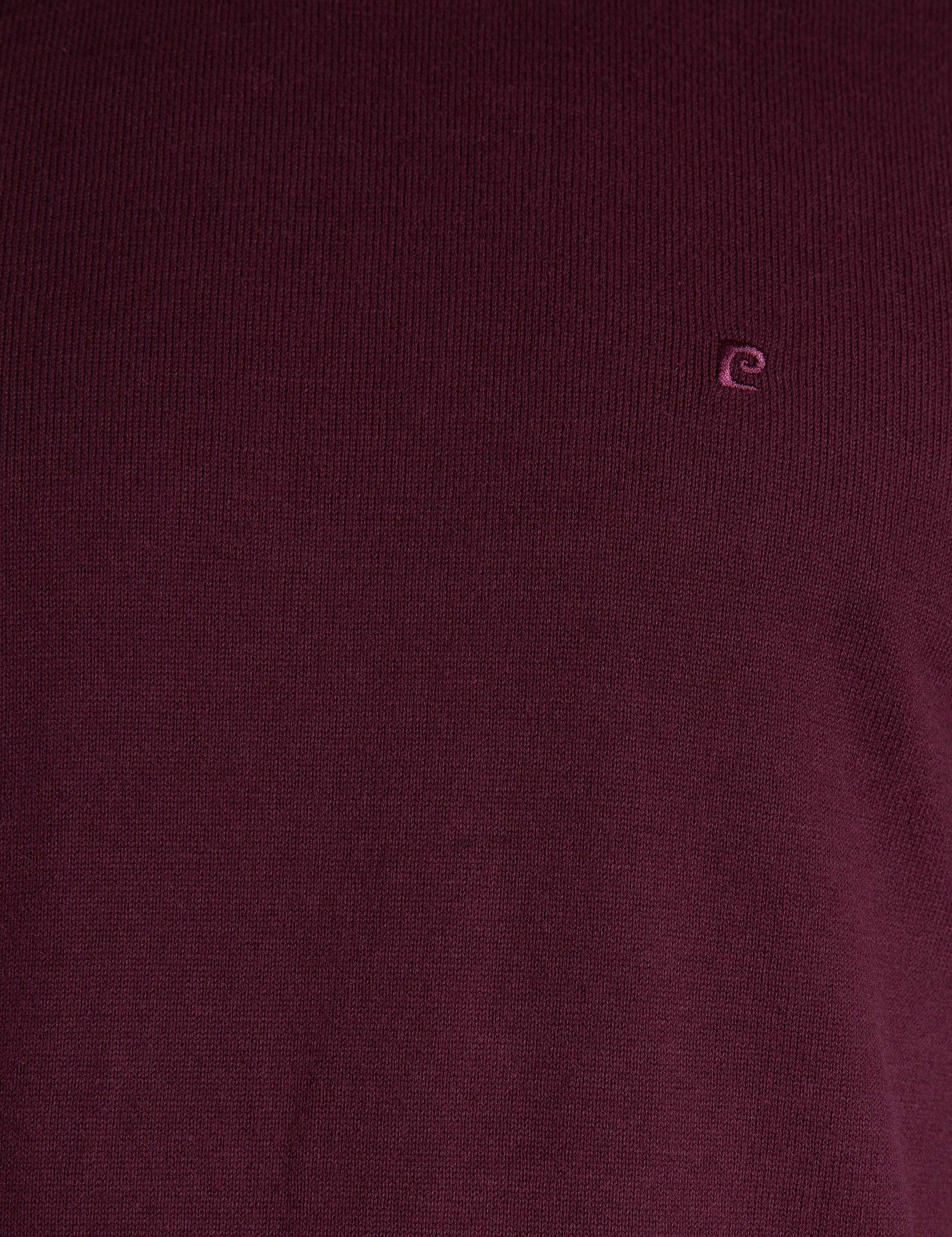 Bordo Slim Fit Basic Triko Kazak