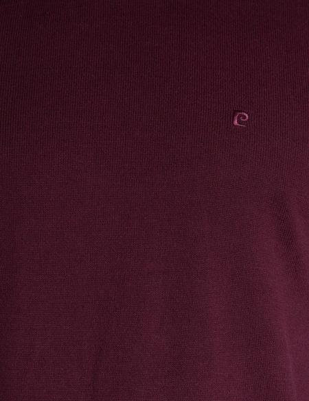 Bordo Slim Fit Basic Triko Kazak - 50194204123