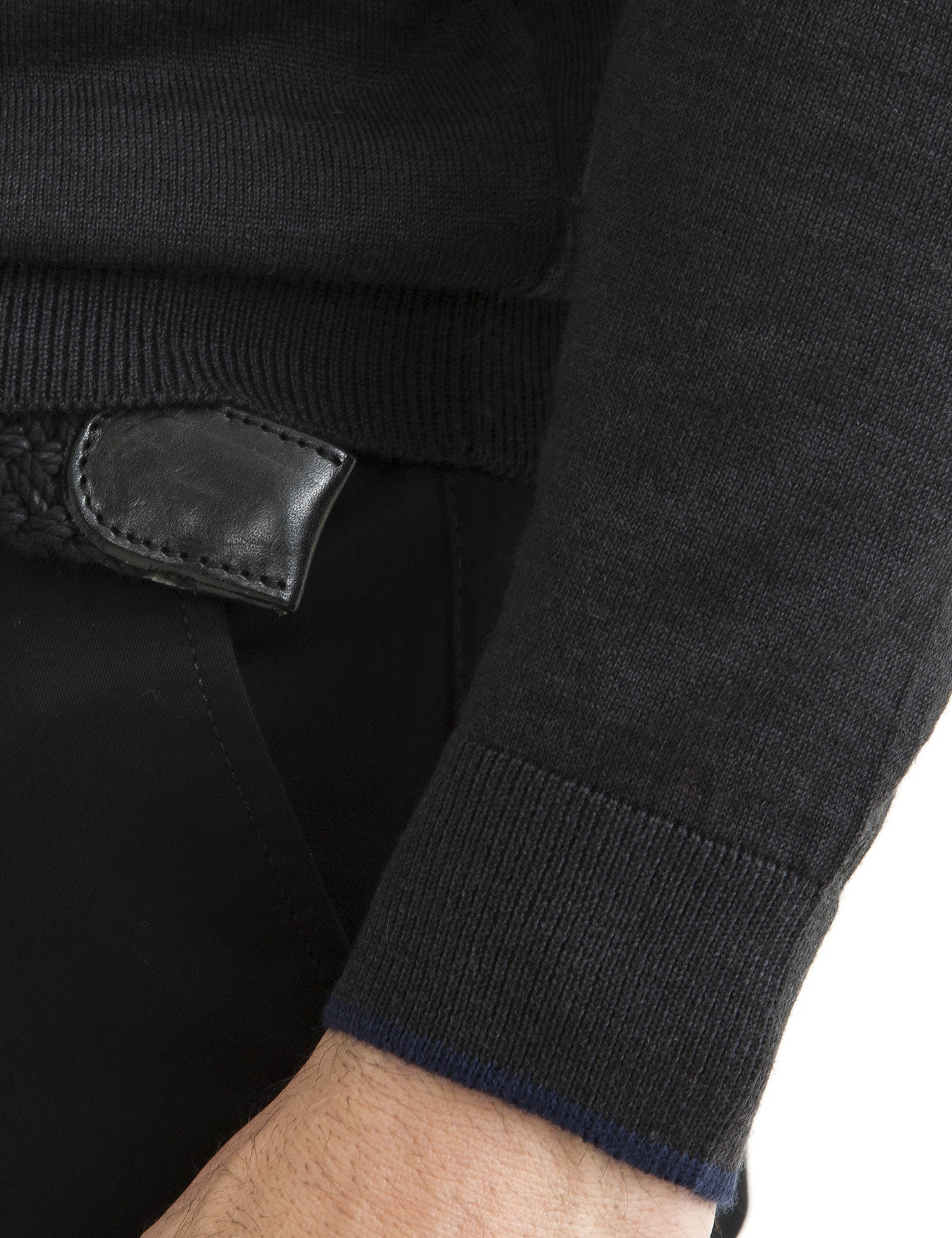 Gri Melanj Slim Fit V Yaka Basic Triko Kazak - Image 5
