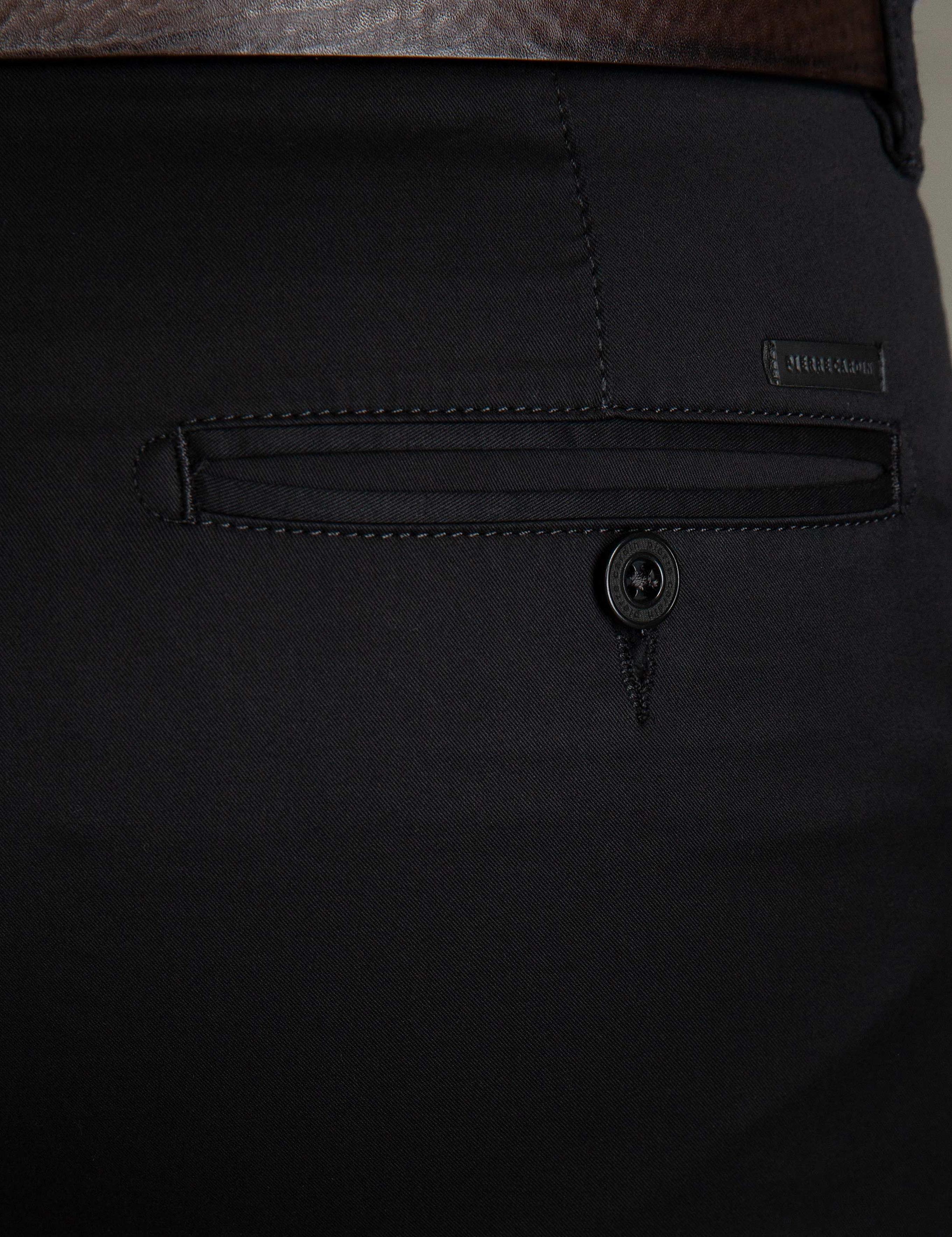 Siyah Slim Fit Kanvas Pantolon