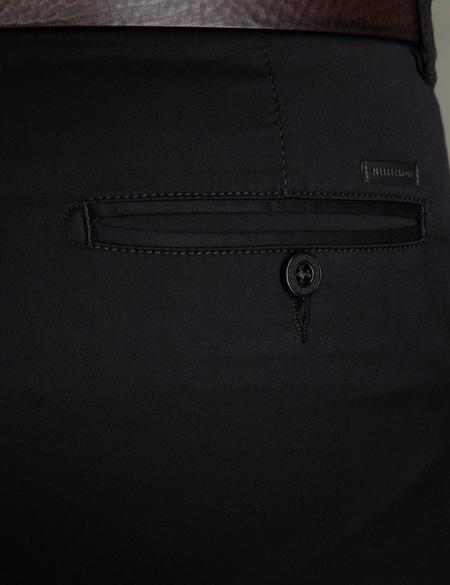 Siyah Slim Fit Kanvas Pantolon - 50194244048