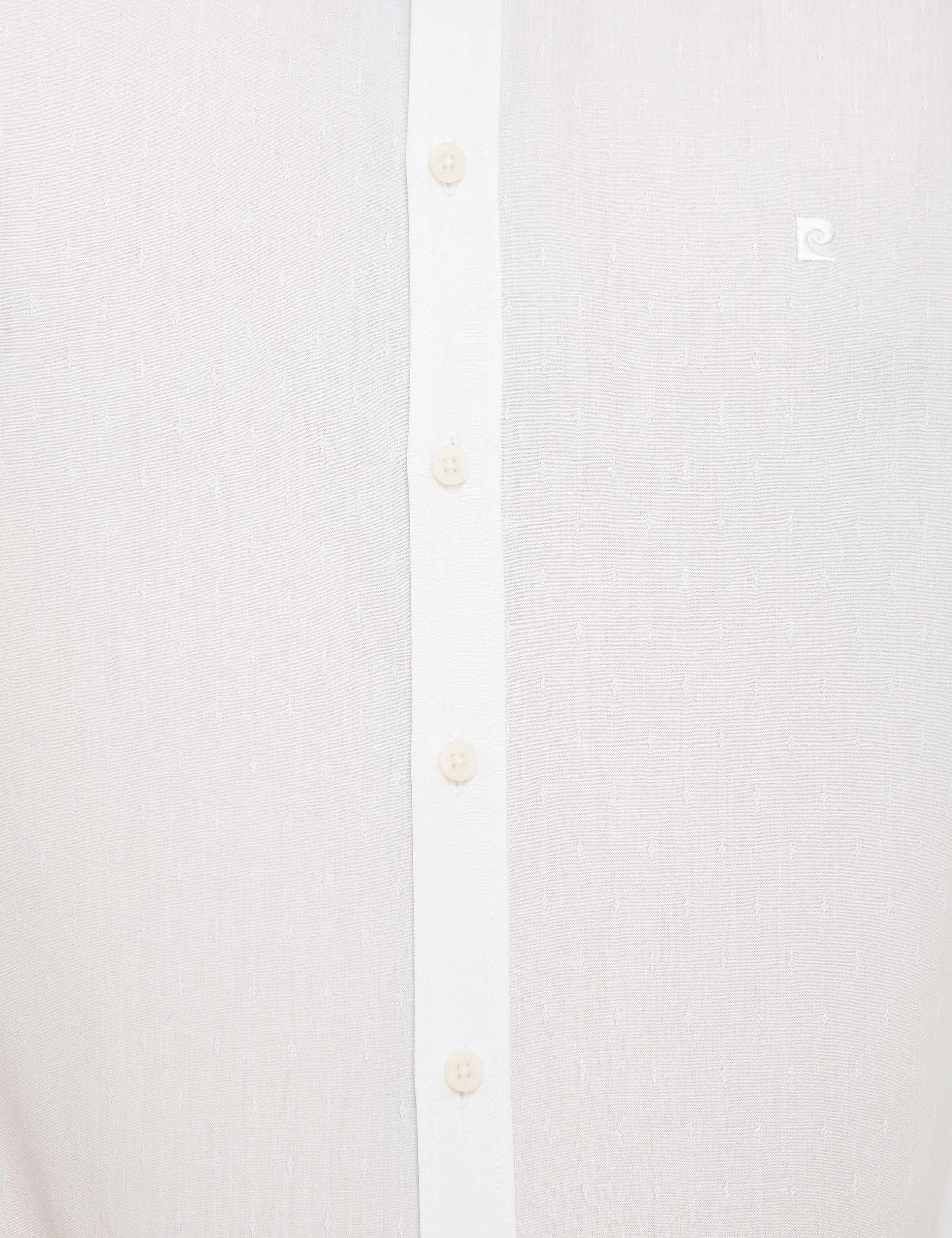 Beyaz Slim Fit Gömlek - Image 5