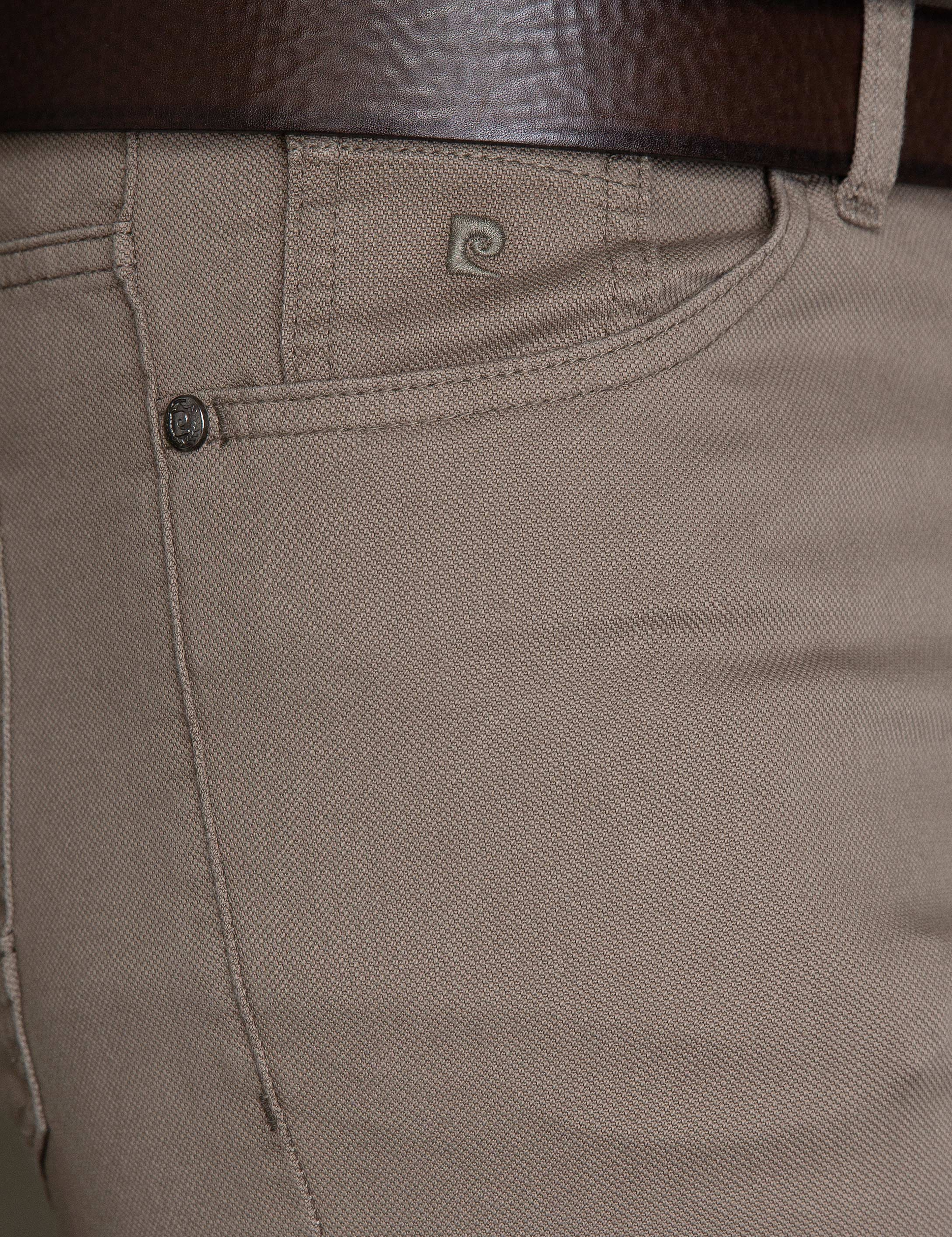 Gri Slim Fit Chino Pantolon - Image 5