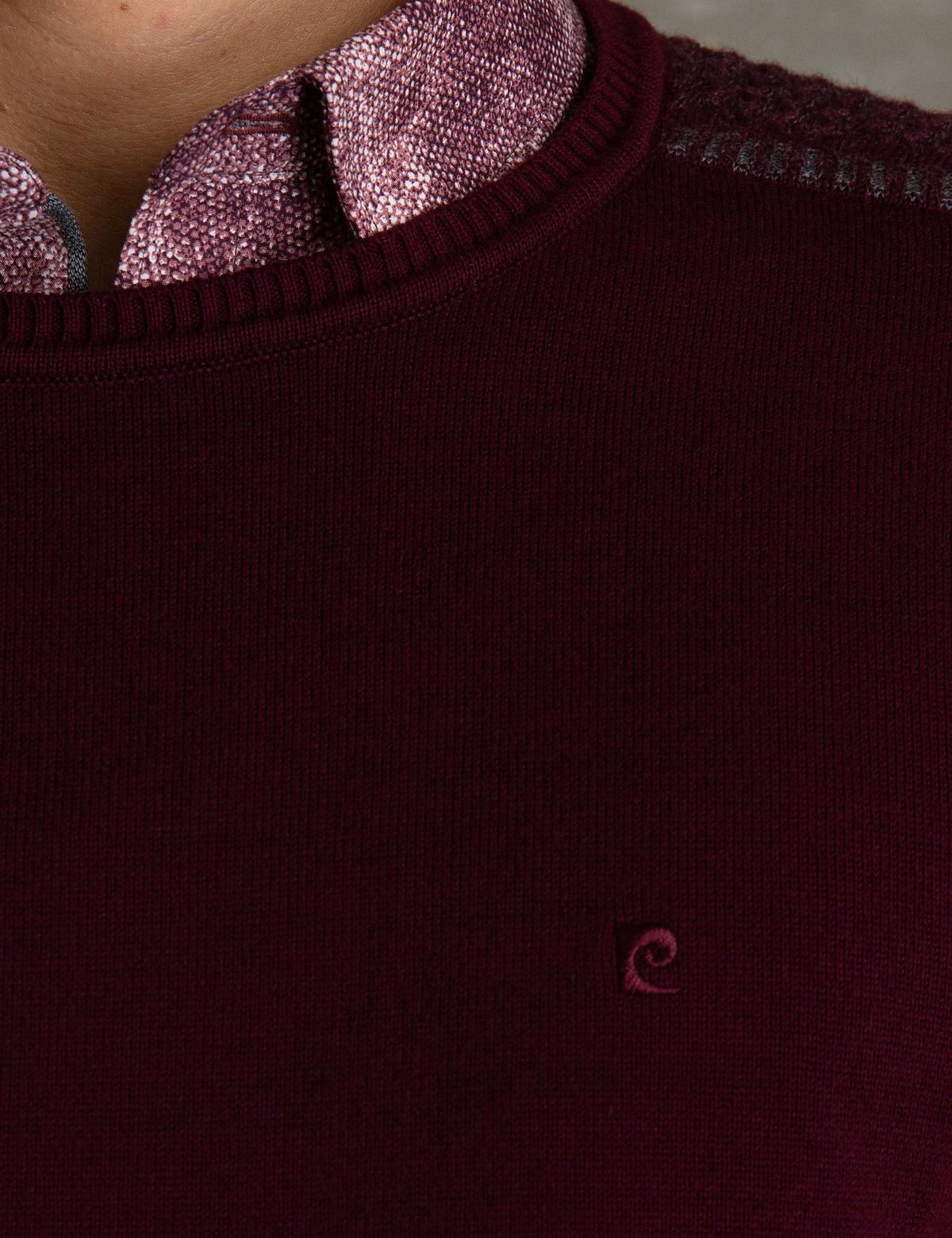 Bordo Slim Fit Kazak - 50194108033