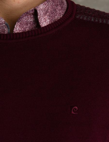 Bordo Slim Fit Kazak - 50194108033