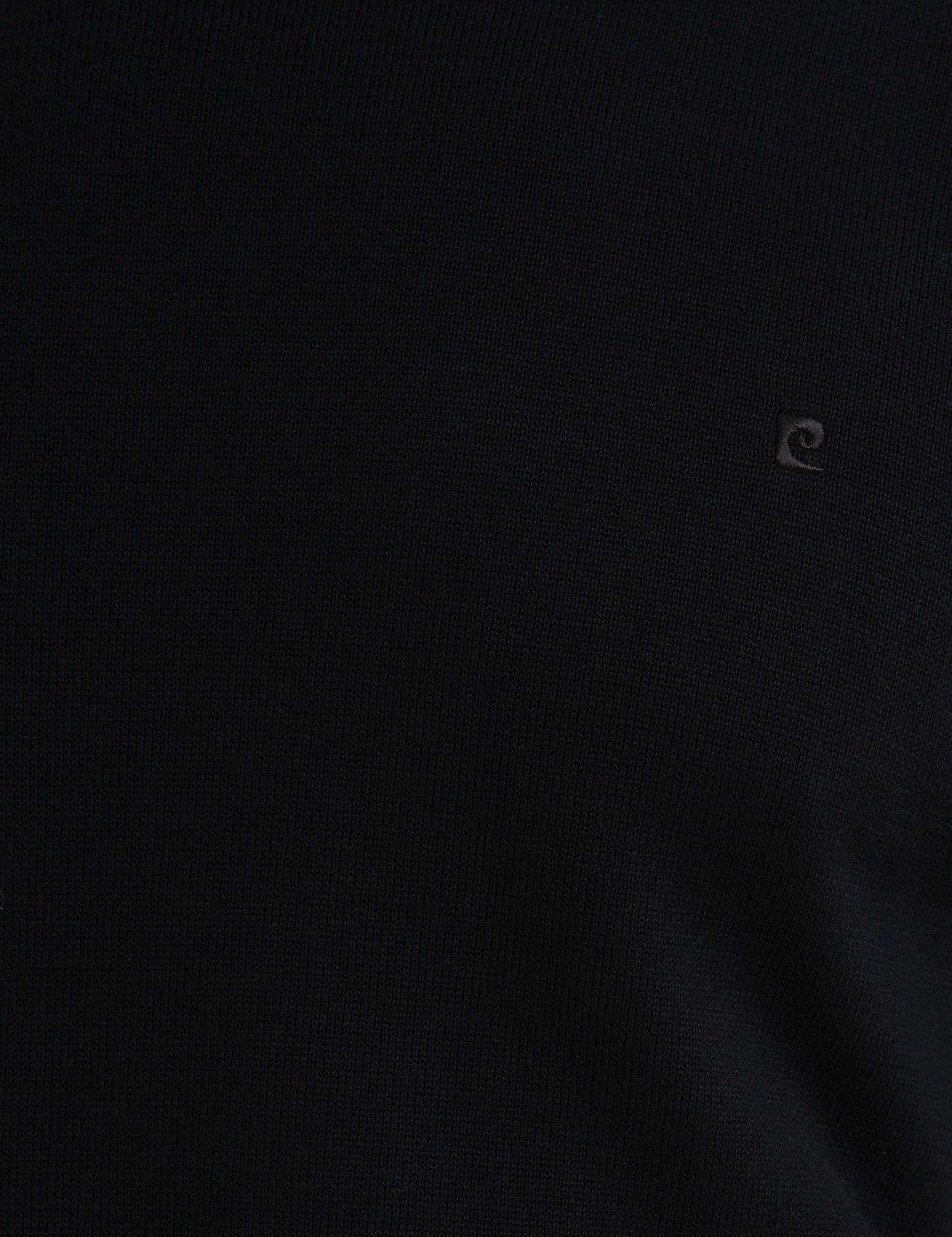 Siyah Slim Fit Basic Triko Kazak